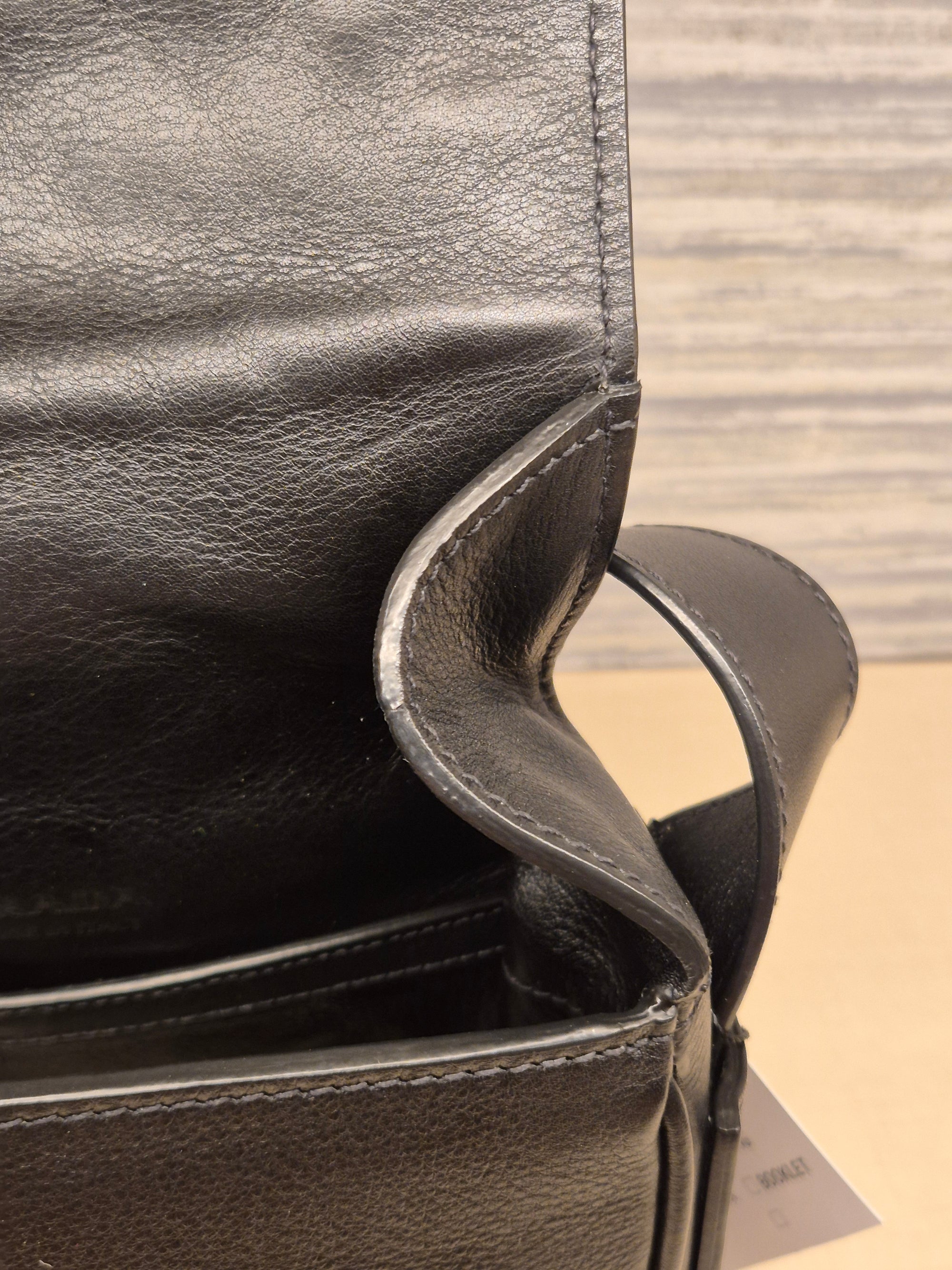 Prada Vitello Sling Leather Black