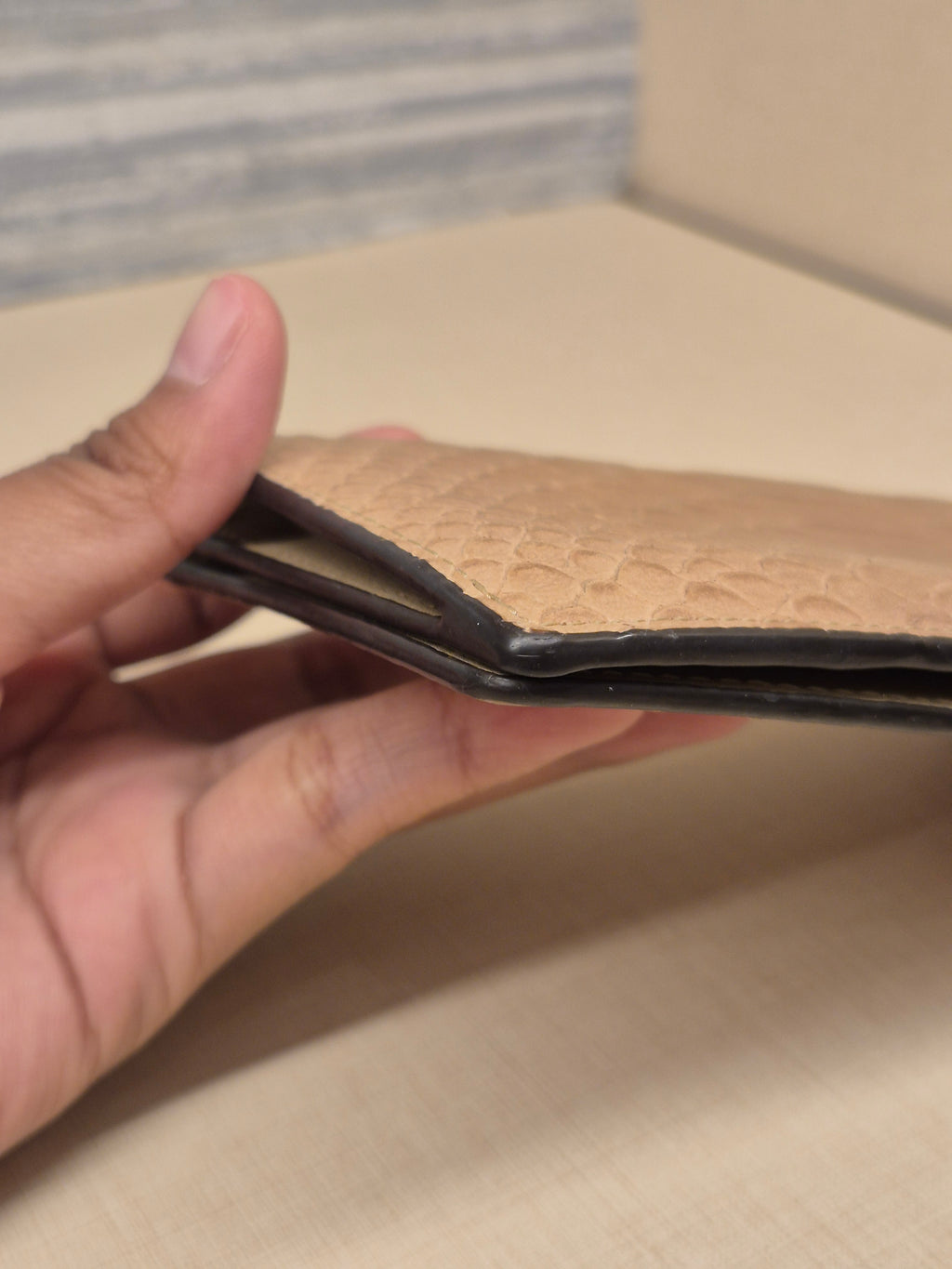 MCM Long Wallet Croco Brown