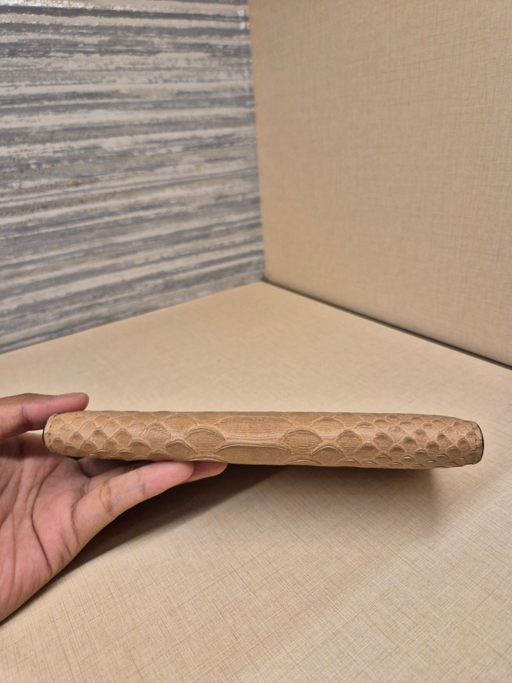MCM Long Wallet Croco Brown