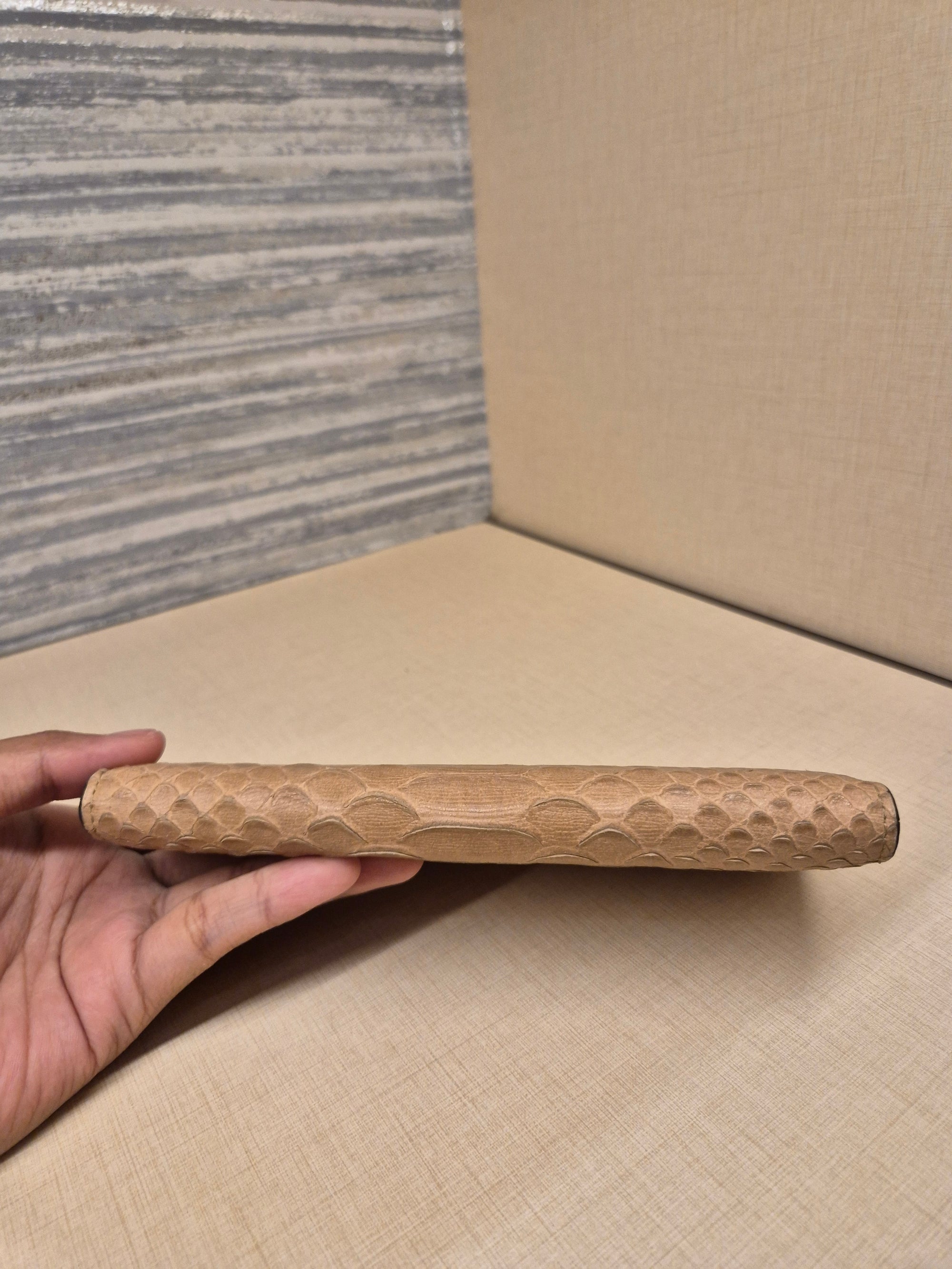 MCM Long Wallet Croco Brown
