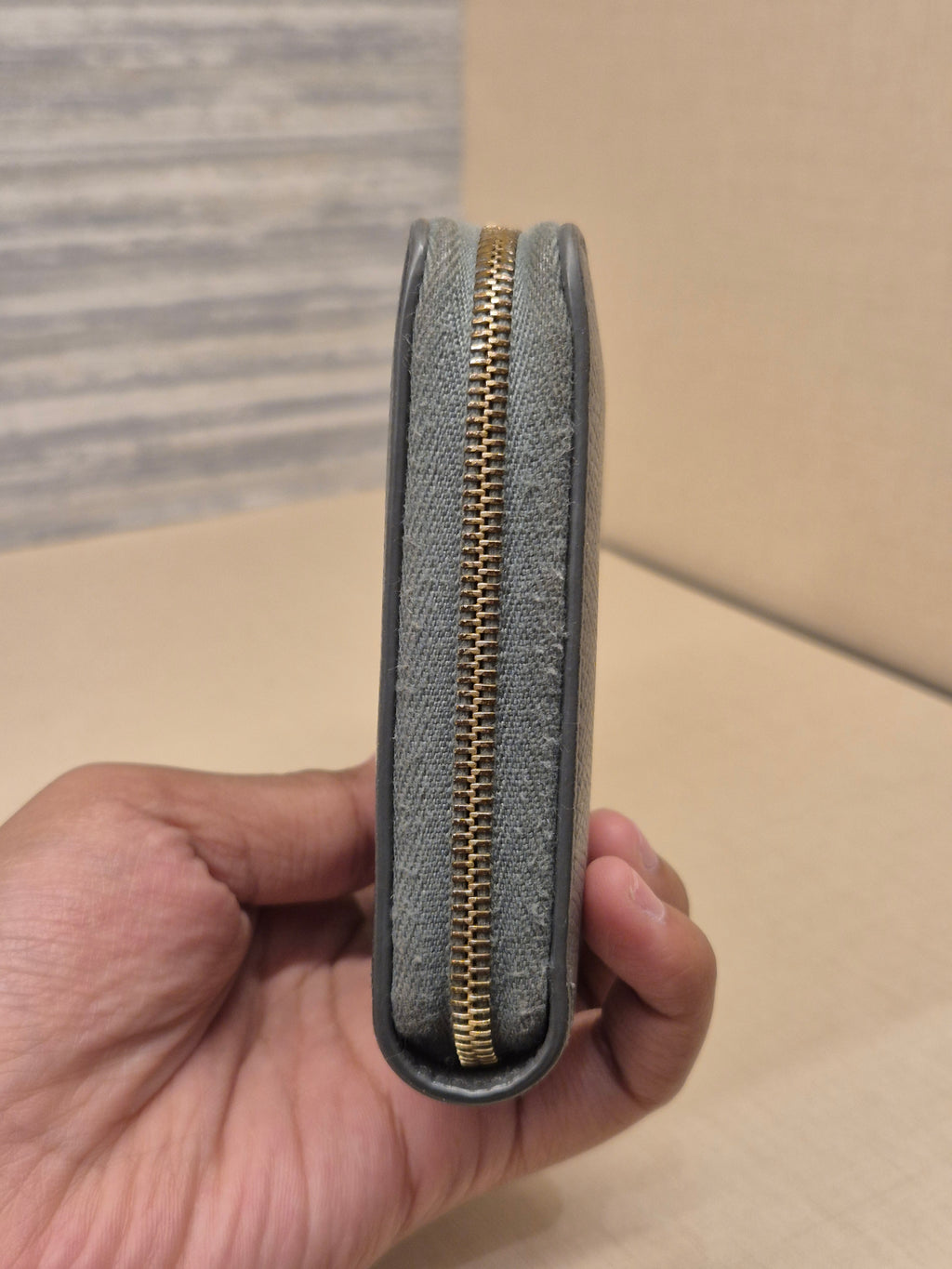 Celine Zip Long Wallet Grey