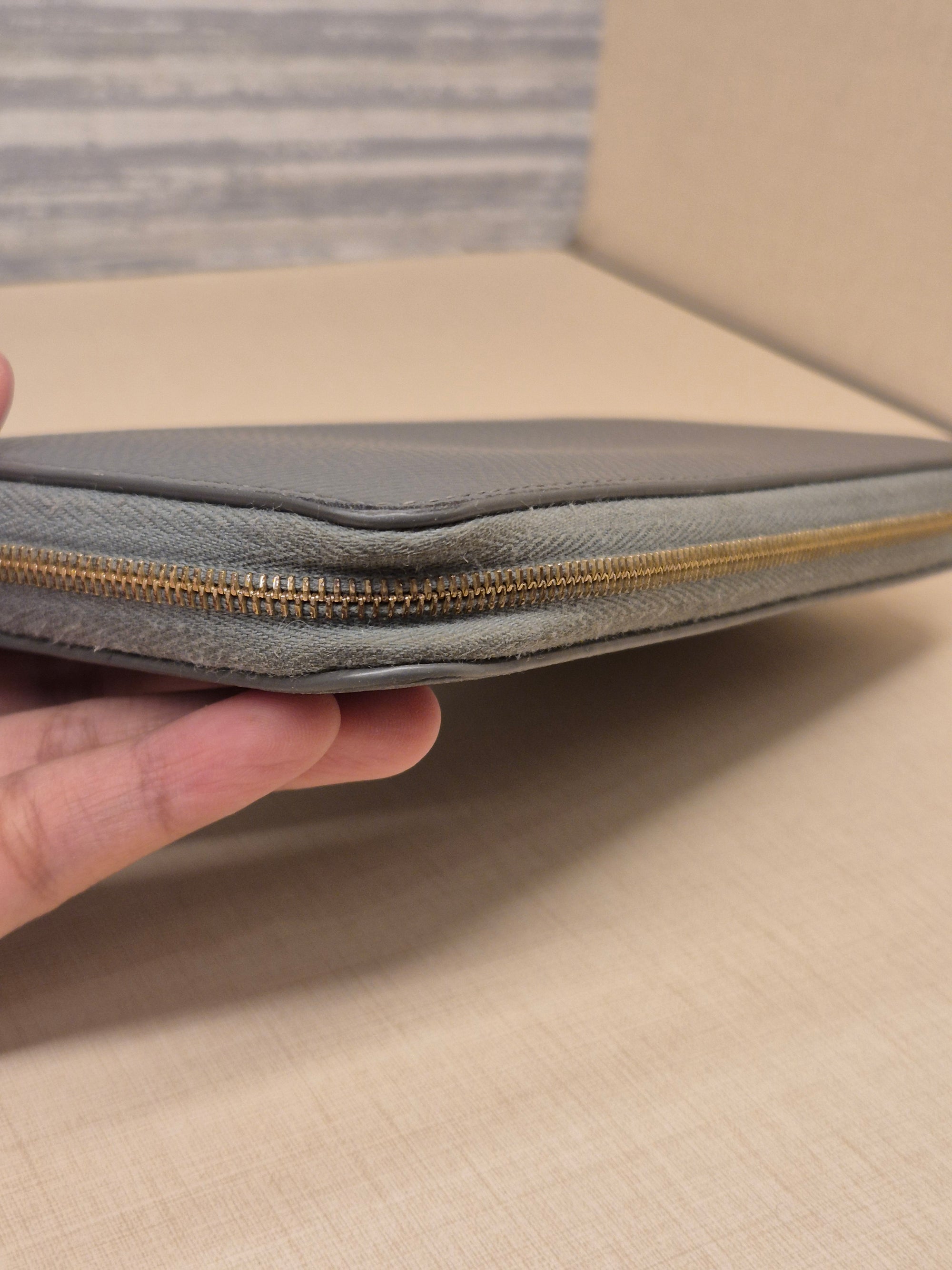 Celine Zip Long Wallet Grey