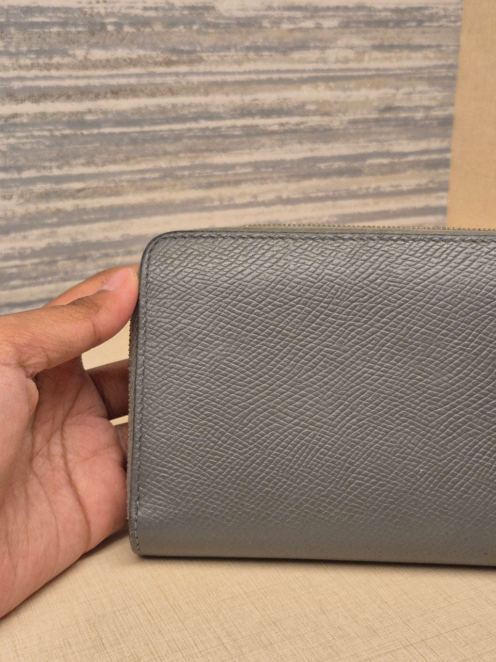 Celine Zip Long Wallet Grey