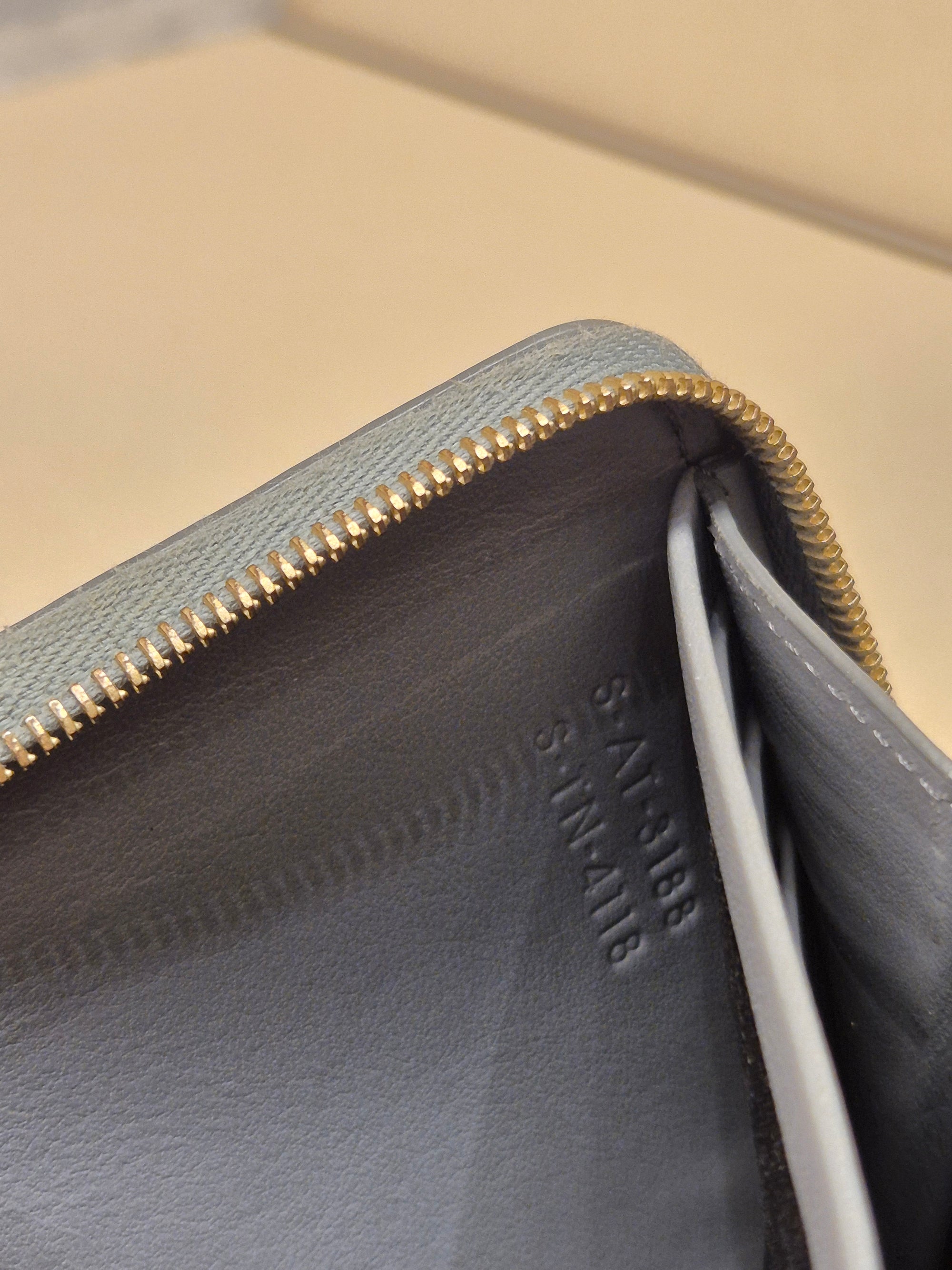 Celine Zip Long Wallet Grey