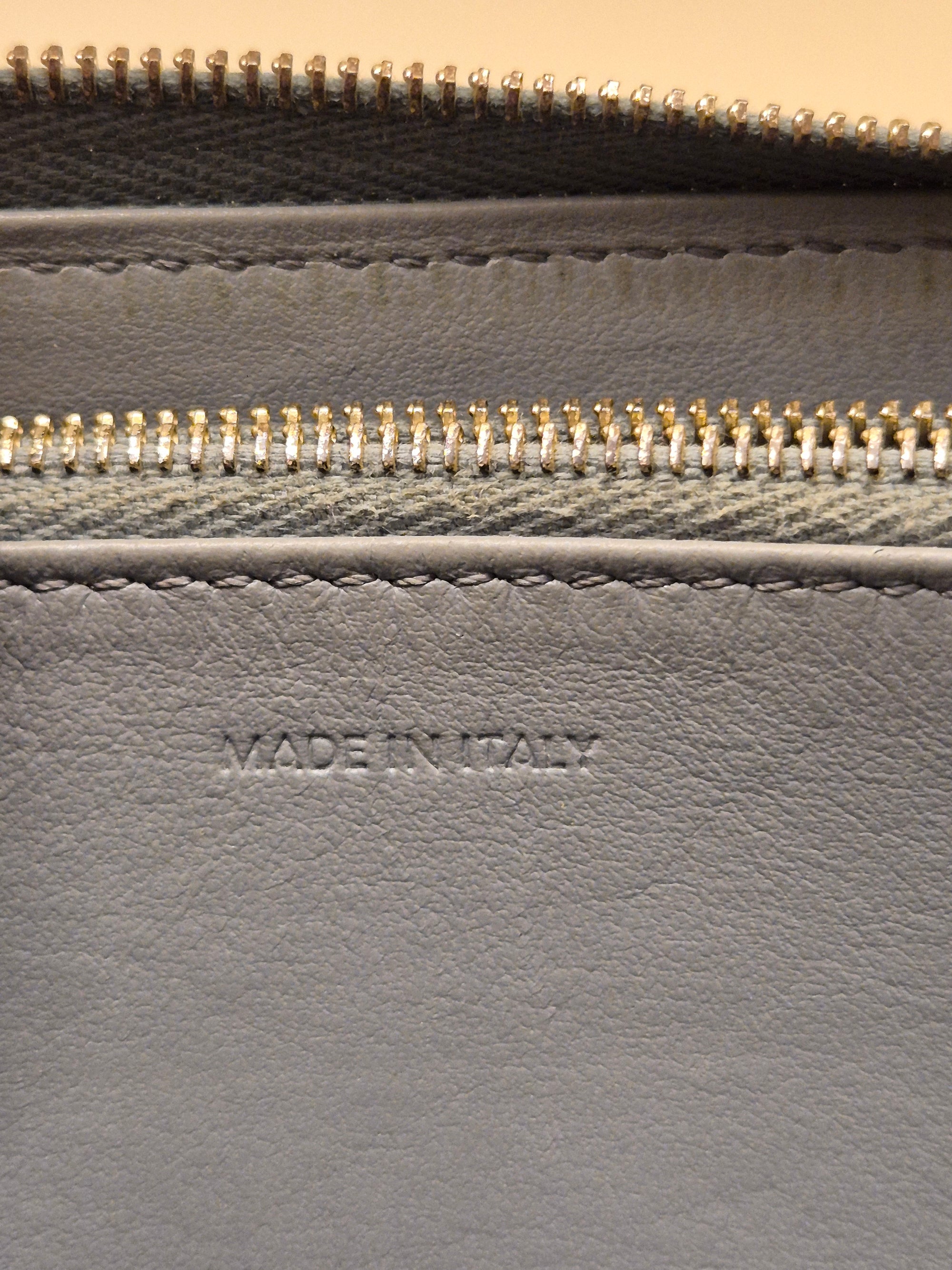 Celine Zip Long Wallet Grey