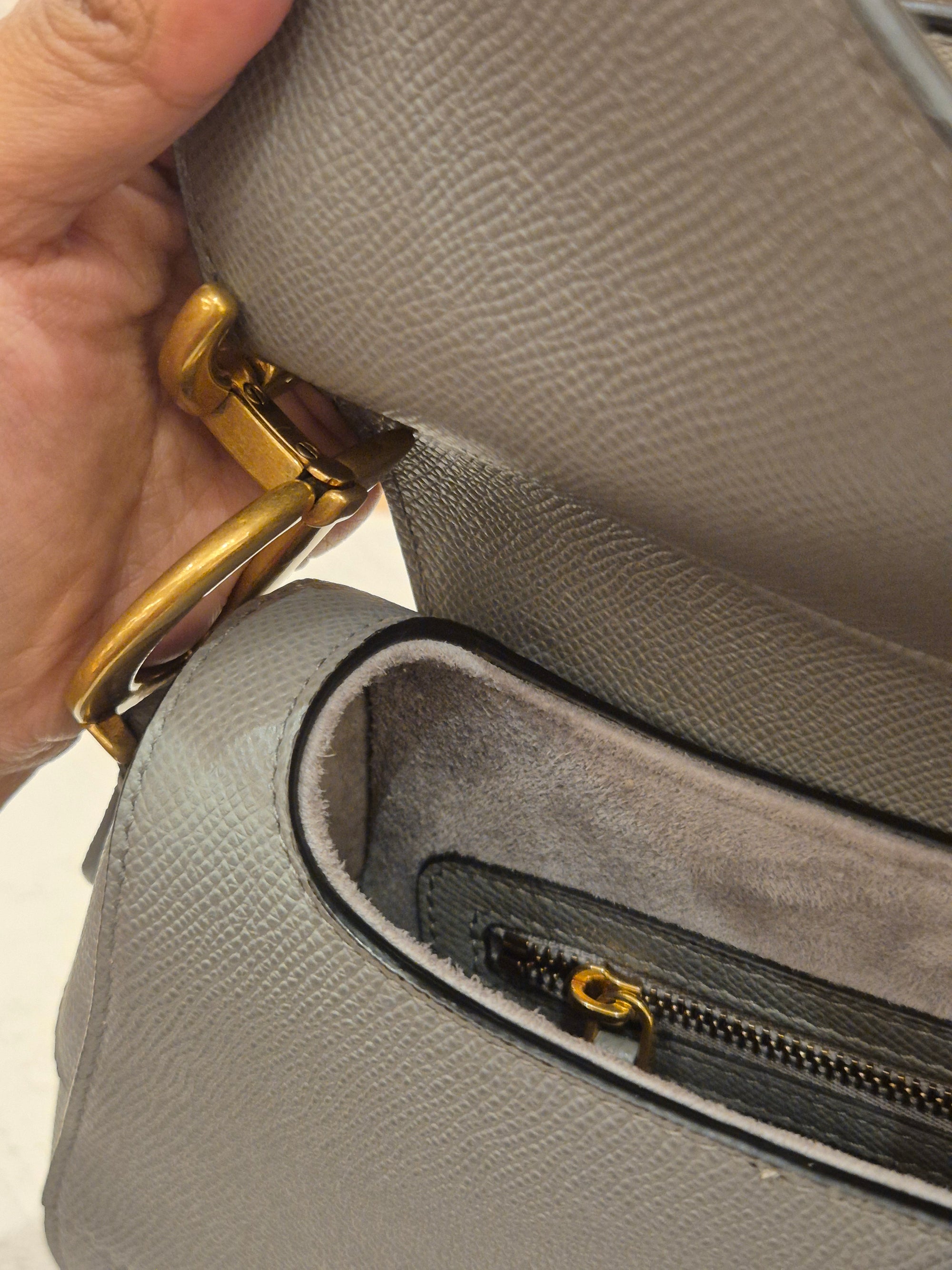Dior Saddle Medium Grey