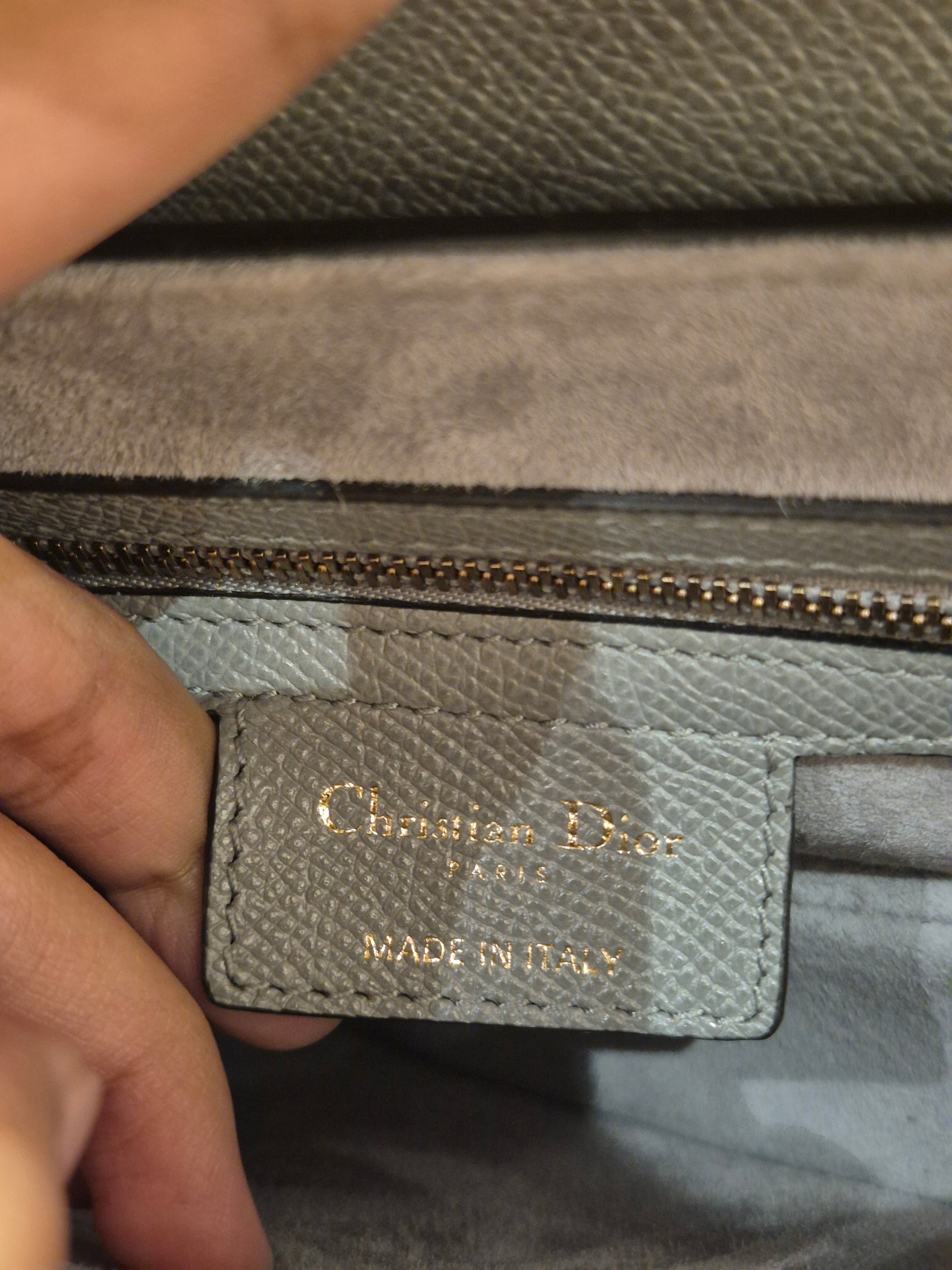 Dior Saddle Medium Grey