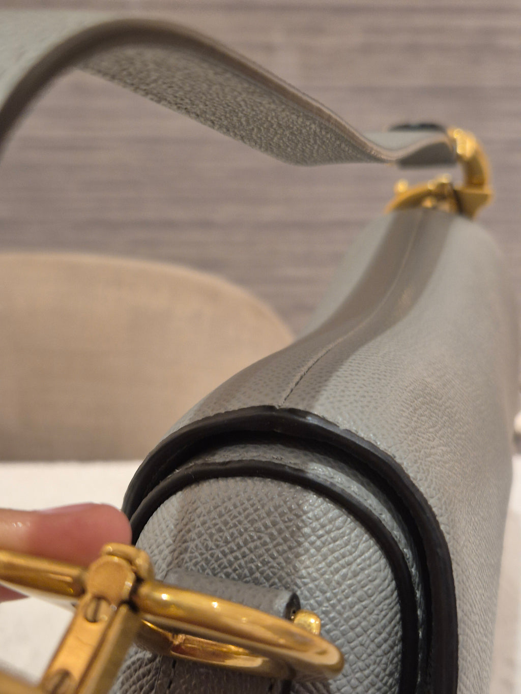 Dior Saddle Medium Grey