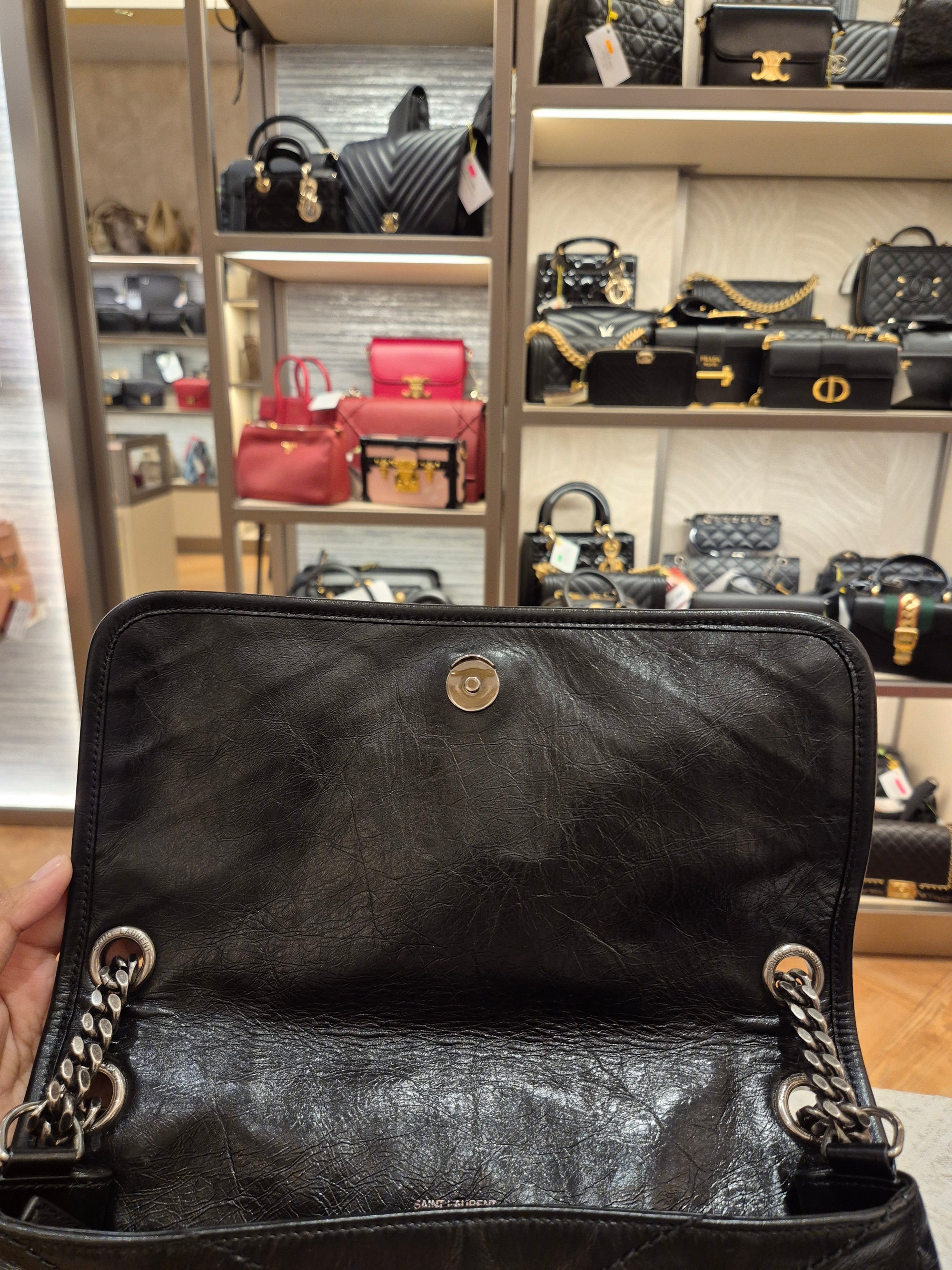 YSL Niki Medium Black RHW