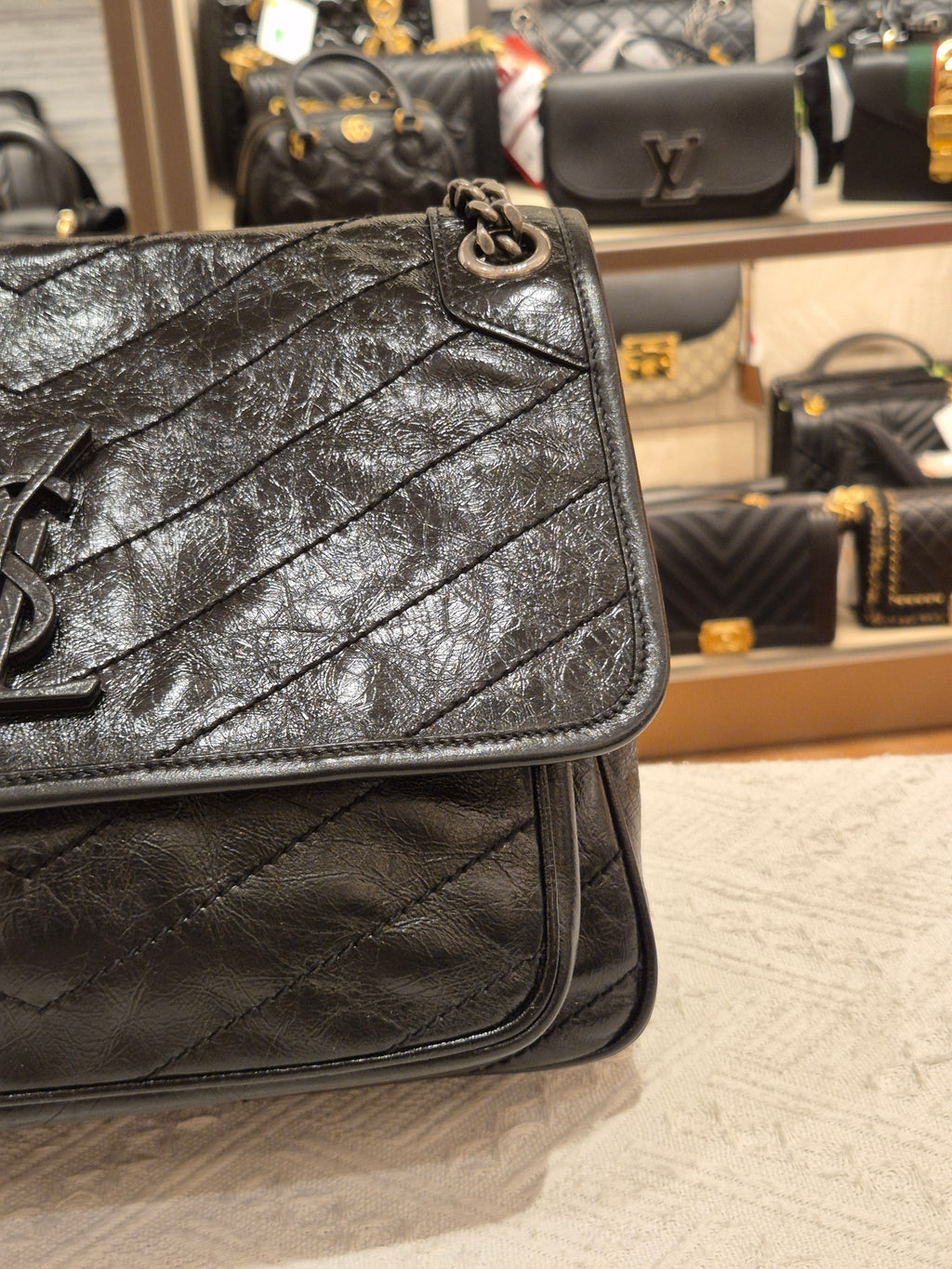 YSL Niki Medium Black RHW
