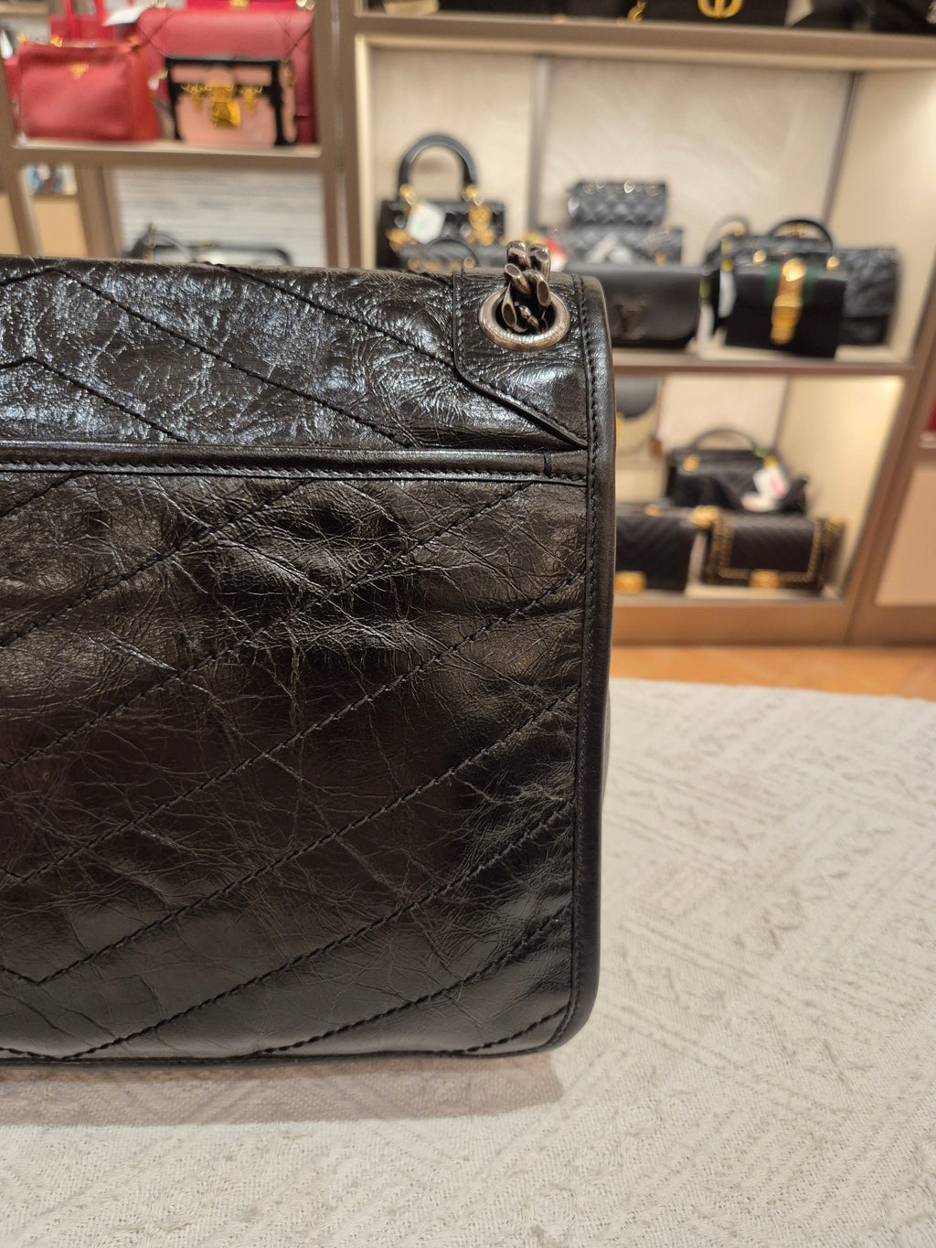 YSL Niki Medium Black RHW
