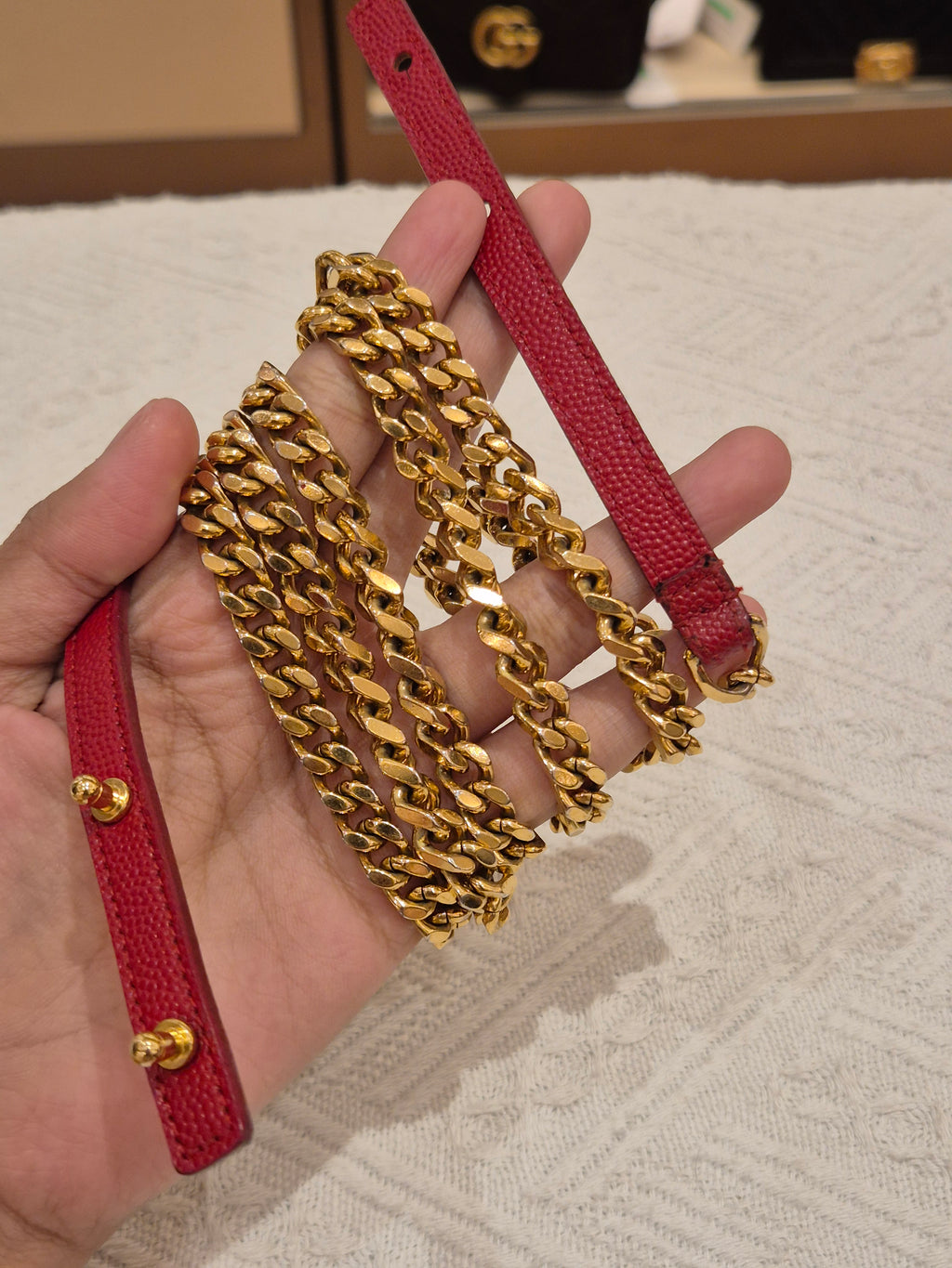 Saint Laurent Wallet On Chain 22