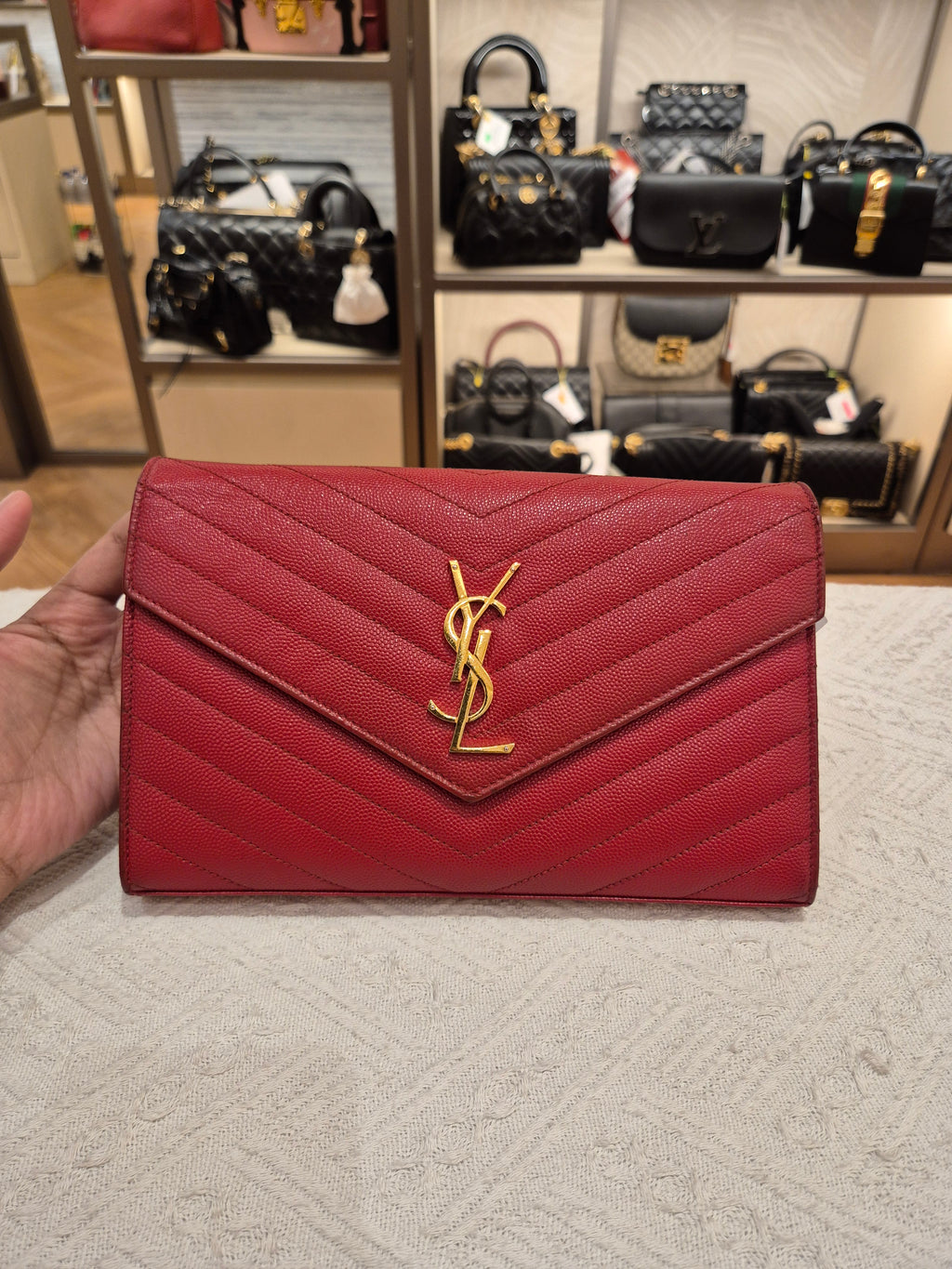 Saint Laurent Wallet On Chain 22