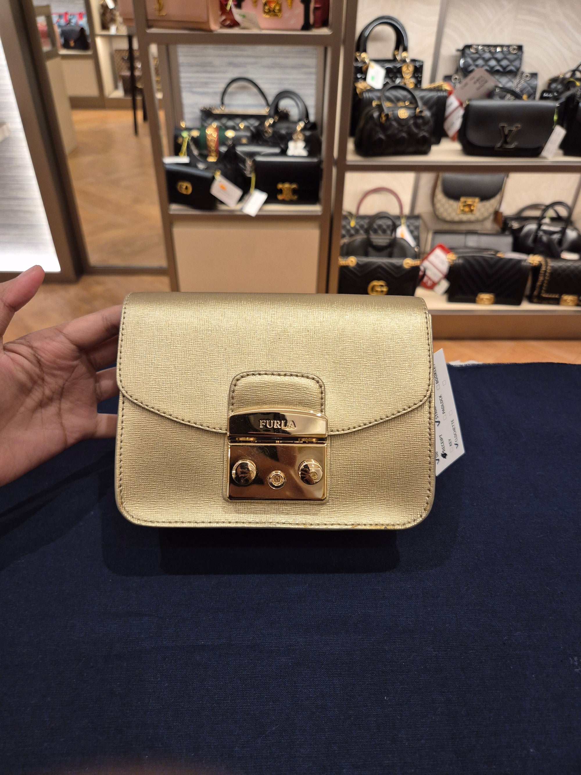 Furla Metrop Mini Gold