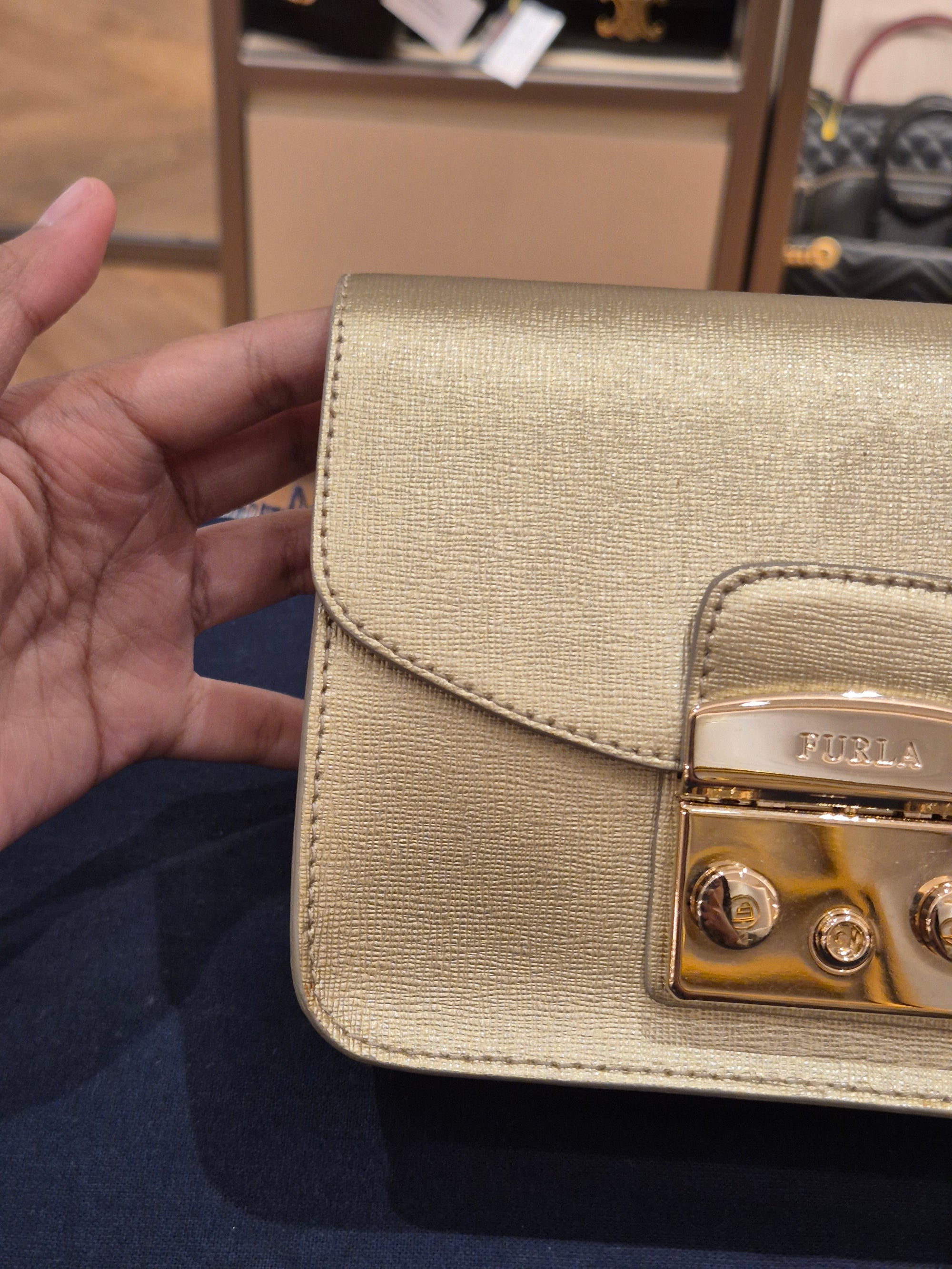 Furla Metrop Mini Gold