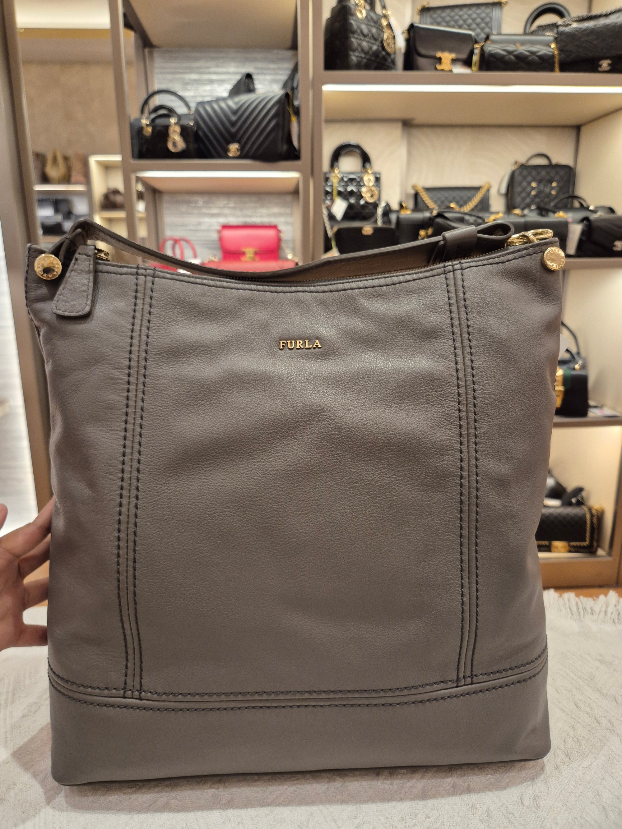 Furla Hobo Grey