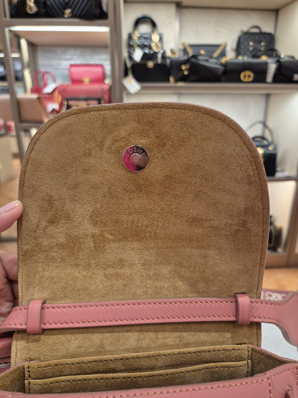 Loewe Mini Gate Plumrose