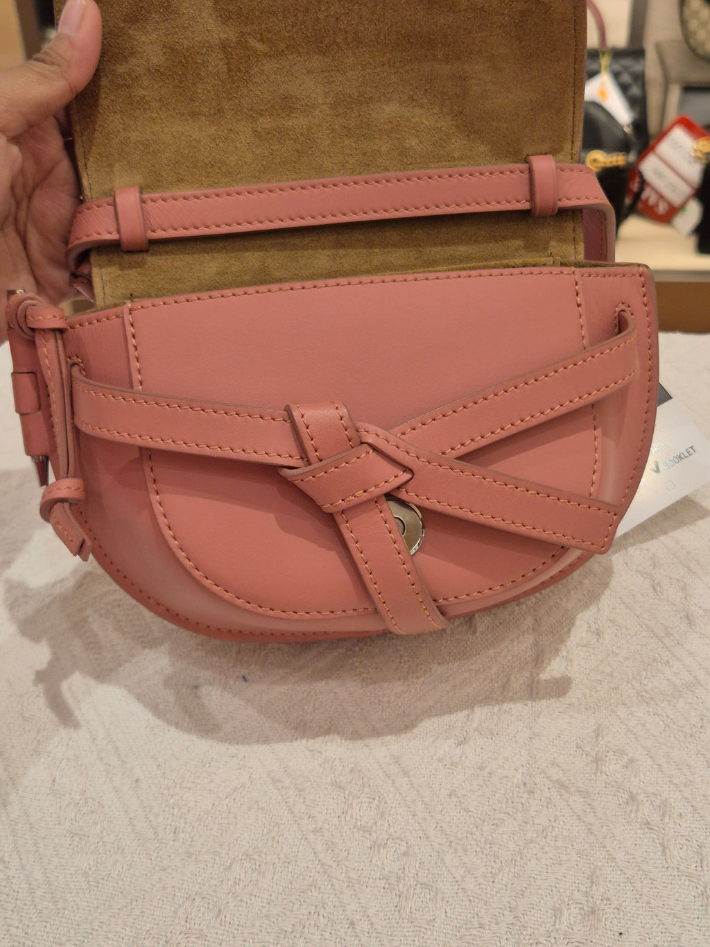 Loewe Mini Gate Plumrose