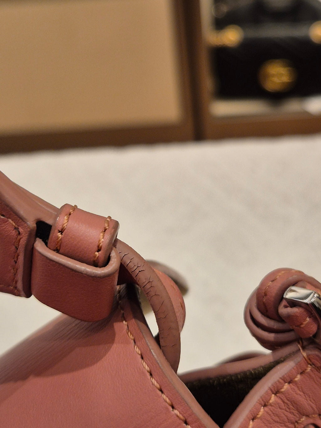 Loewe Mini Gate Plumrose