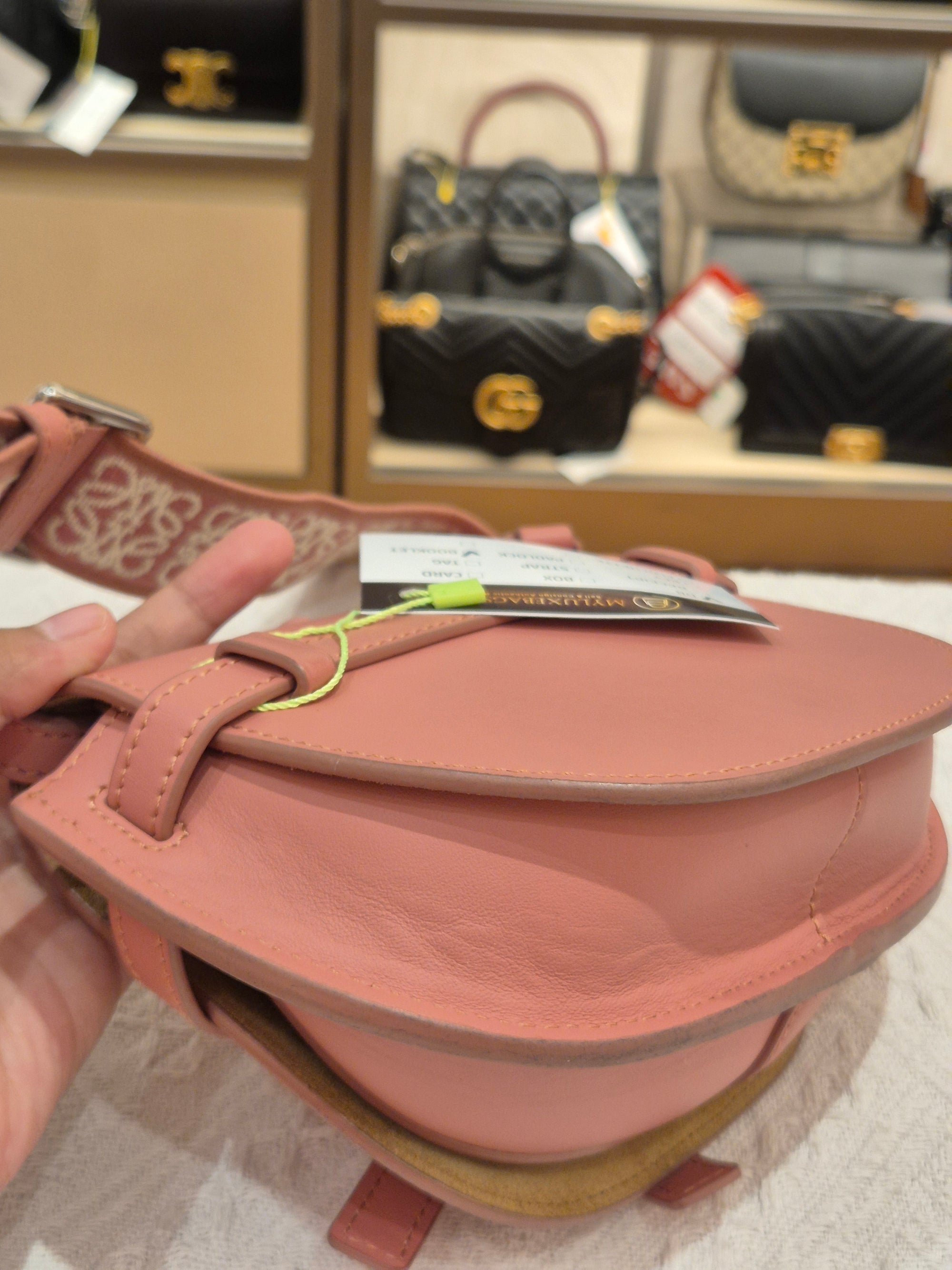 Loewe Mini Gate Plumrose