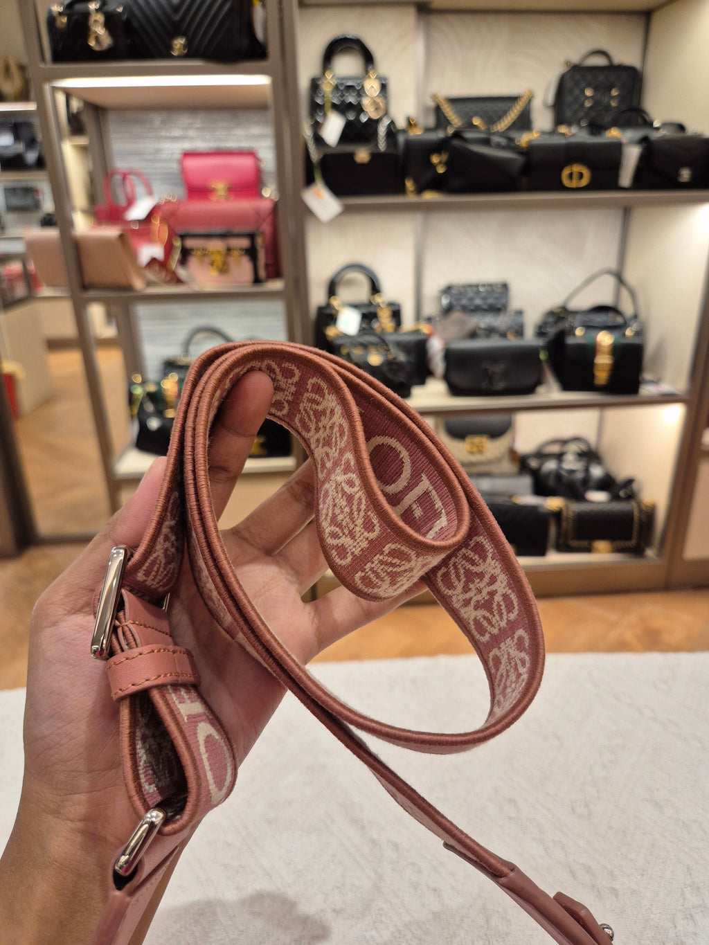 Loewe Mini Gate Plumrose
