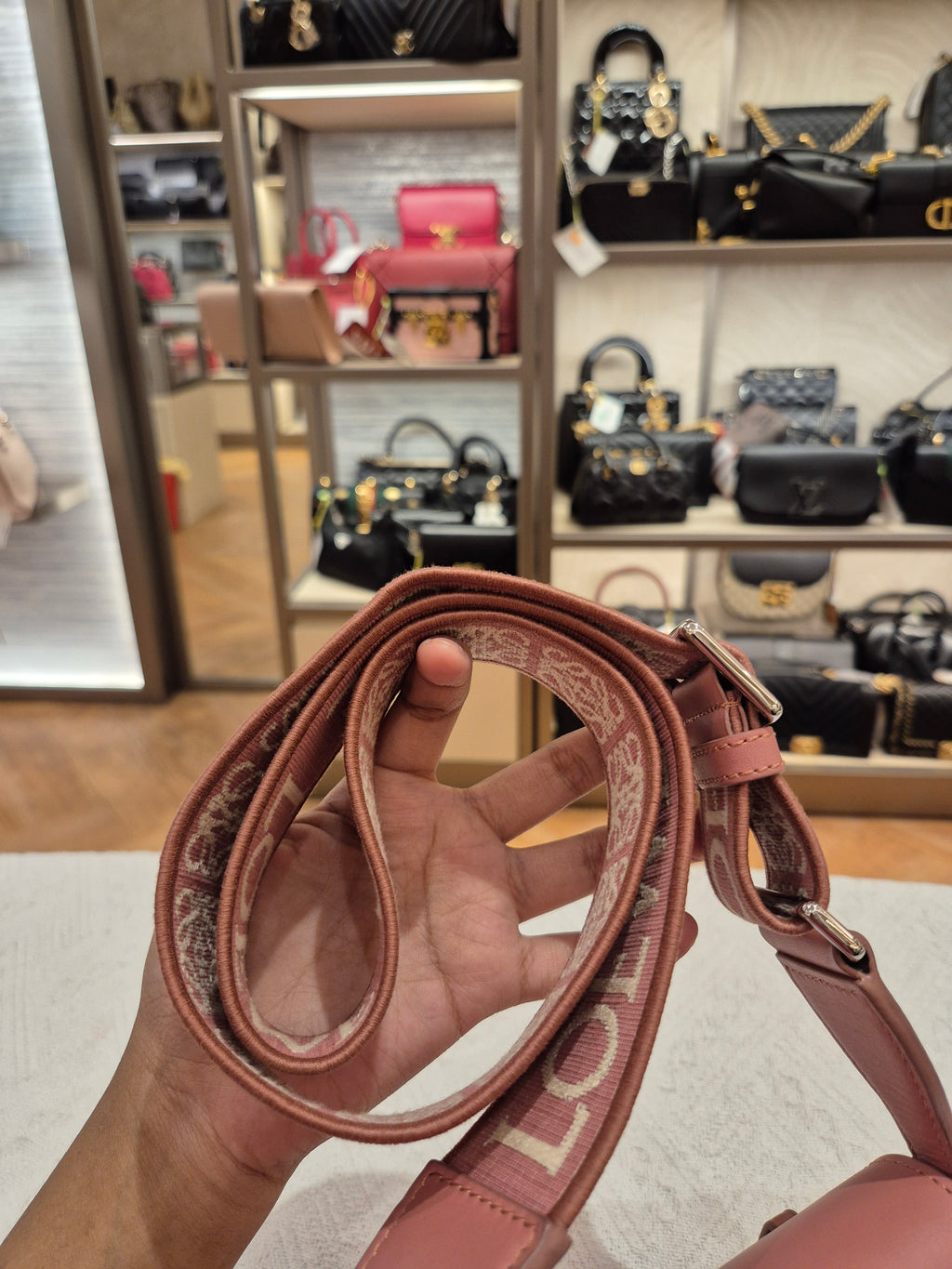 Loewe Mini Gate Plumrose