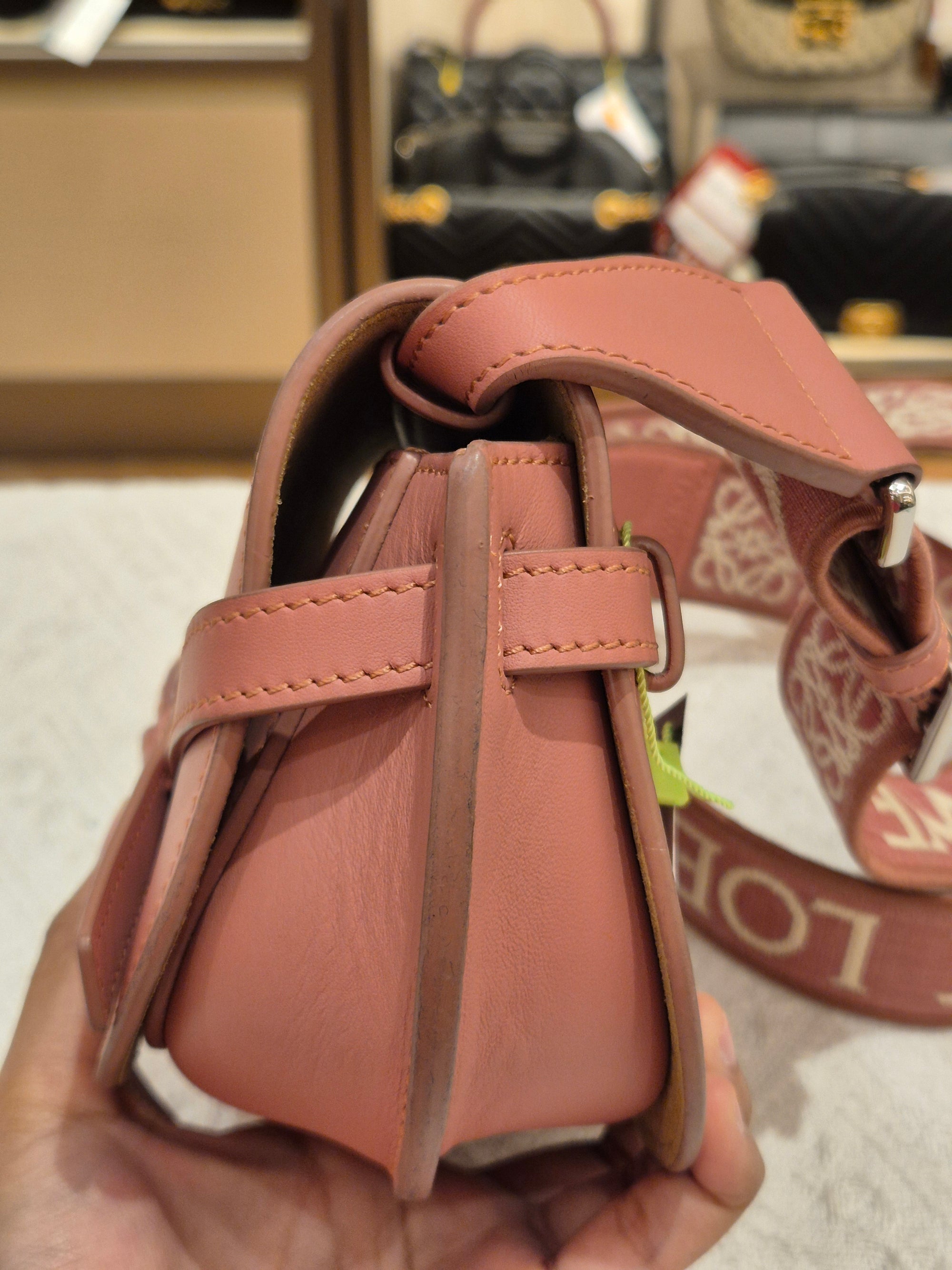 Loewe Mini Gate Plumrose