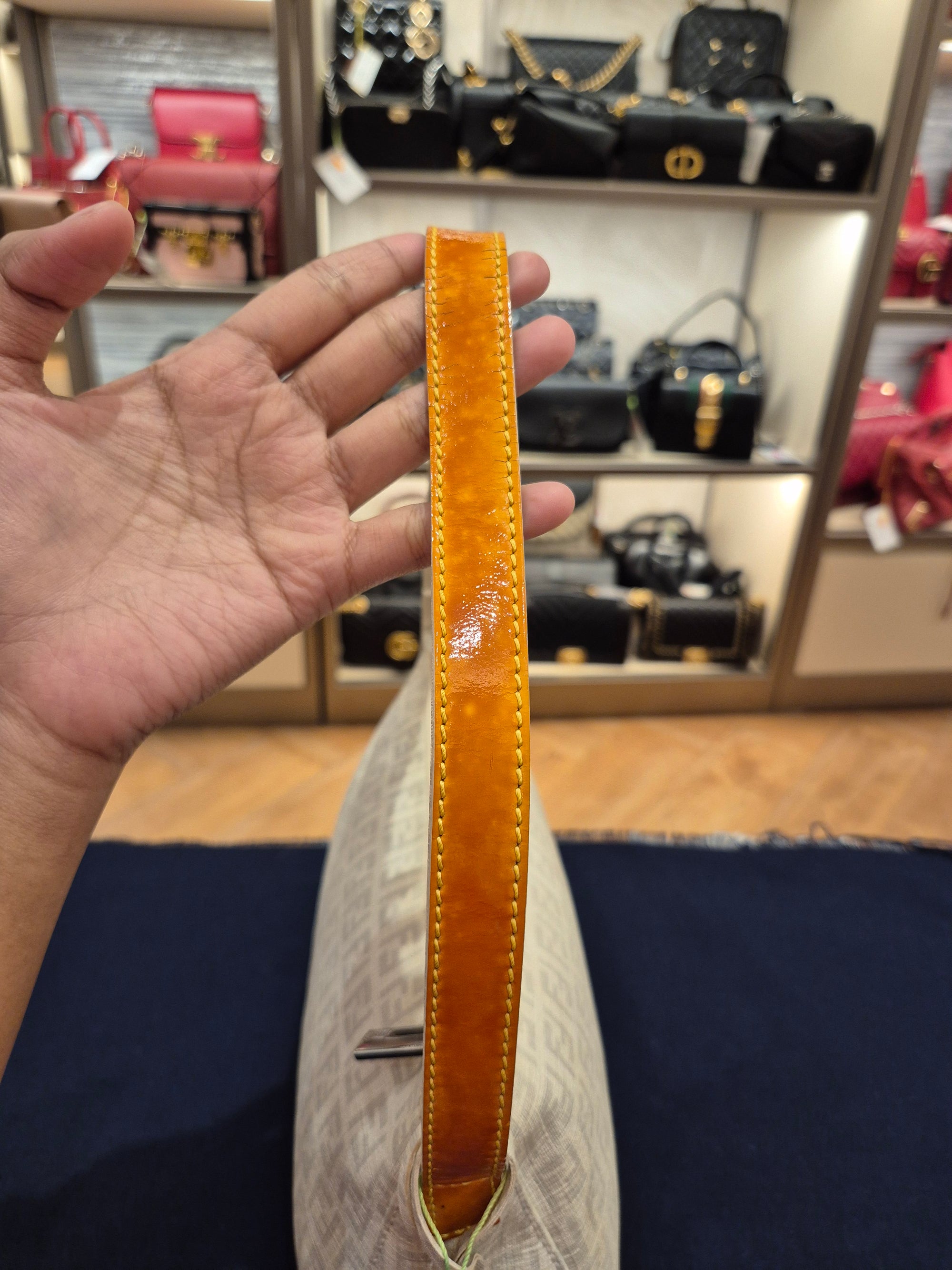 Fendi Zucchino Shoulder FF Ivory