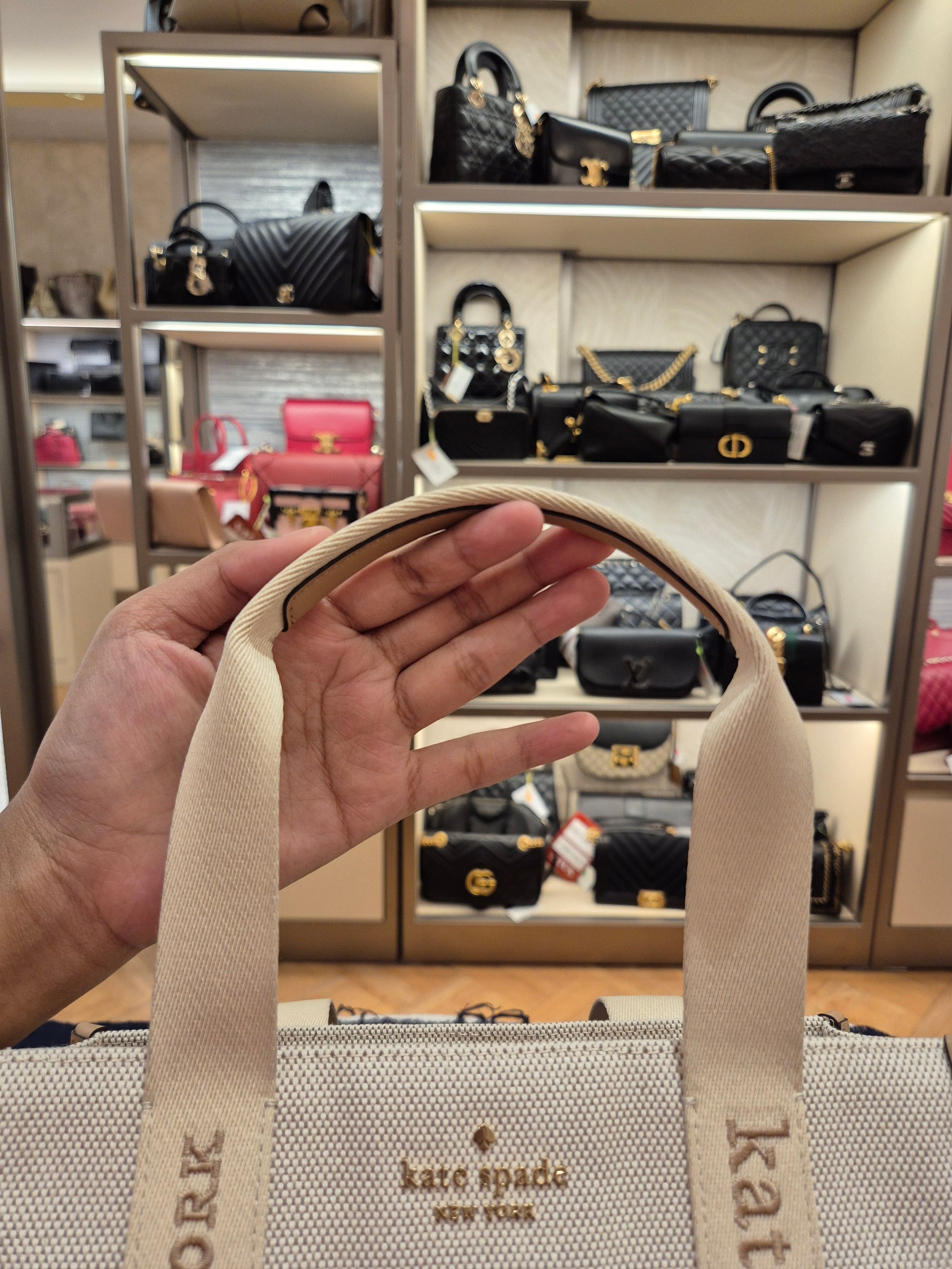 Kate Spade Kip Canvas Tote Light Fawn