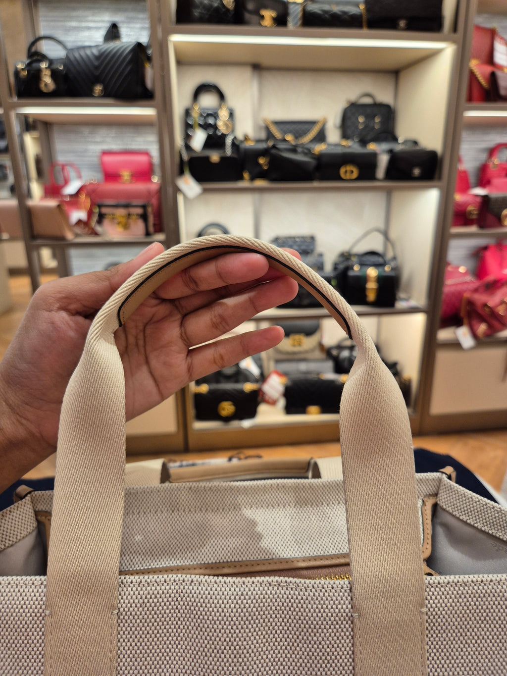 Kate Spade Kip Canvas Tote Light Fawn