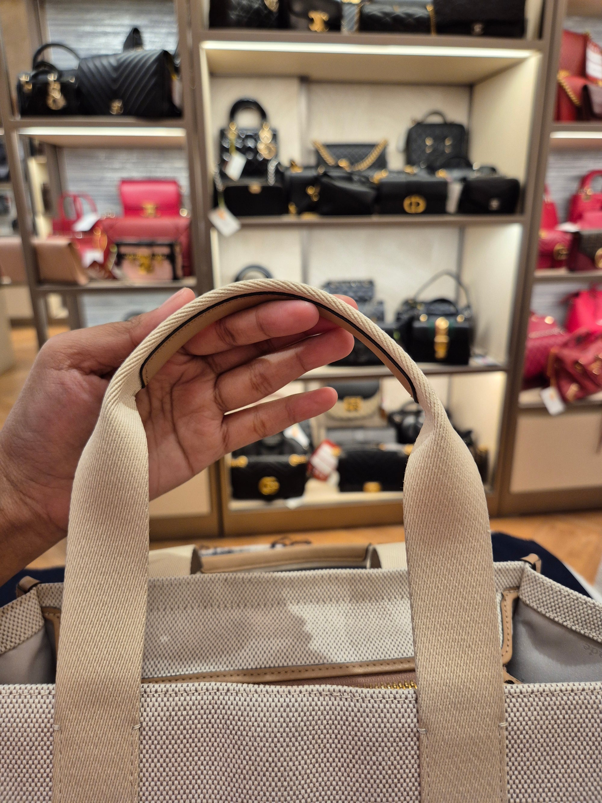 Kate Spade Kip Canvas Tote Light Fawn