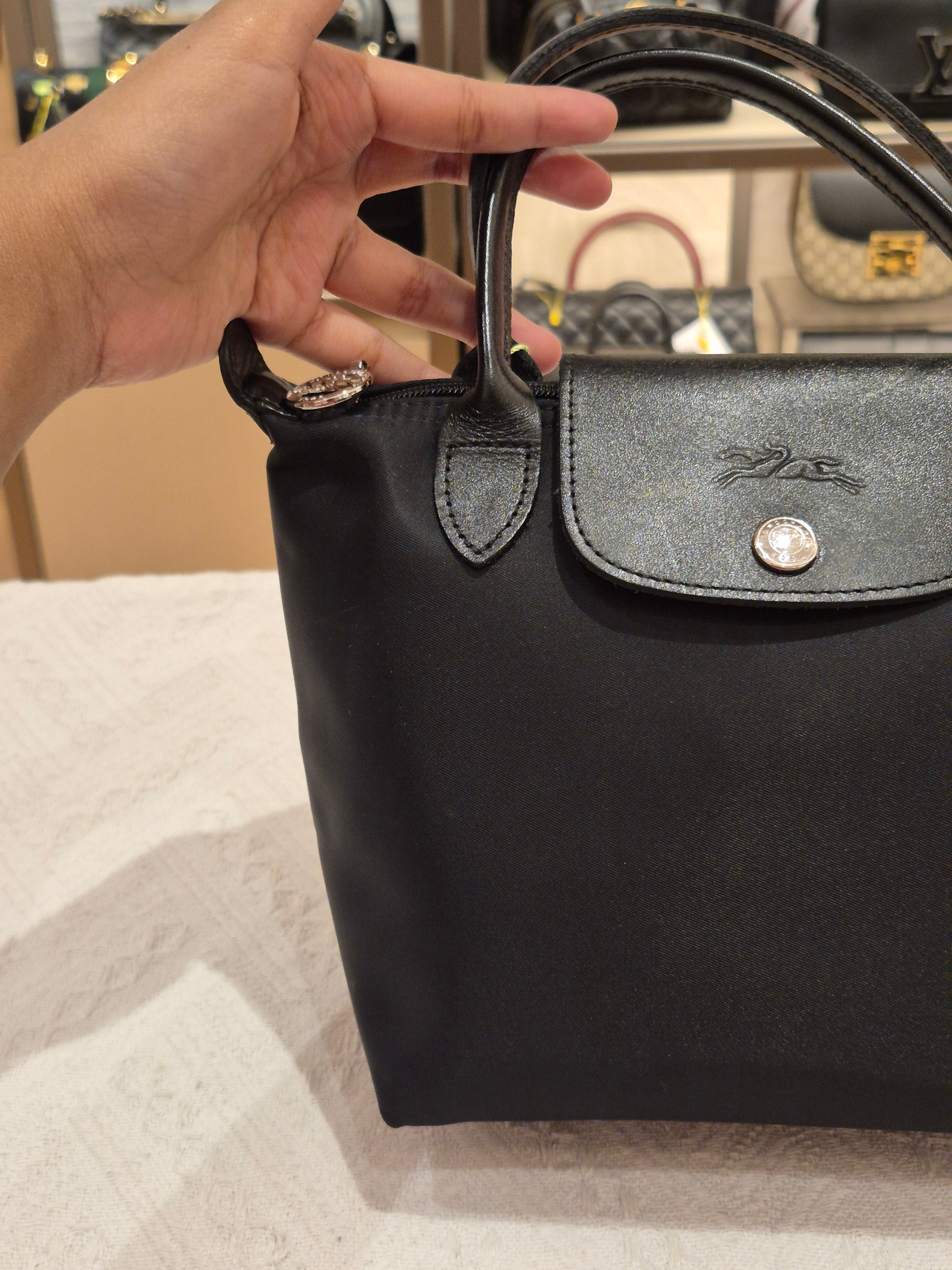 Longchamp Le Pliage Small Tote Black