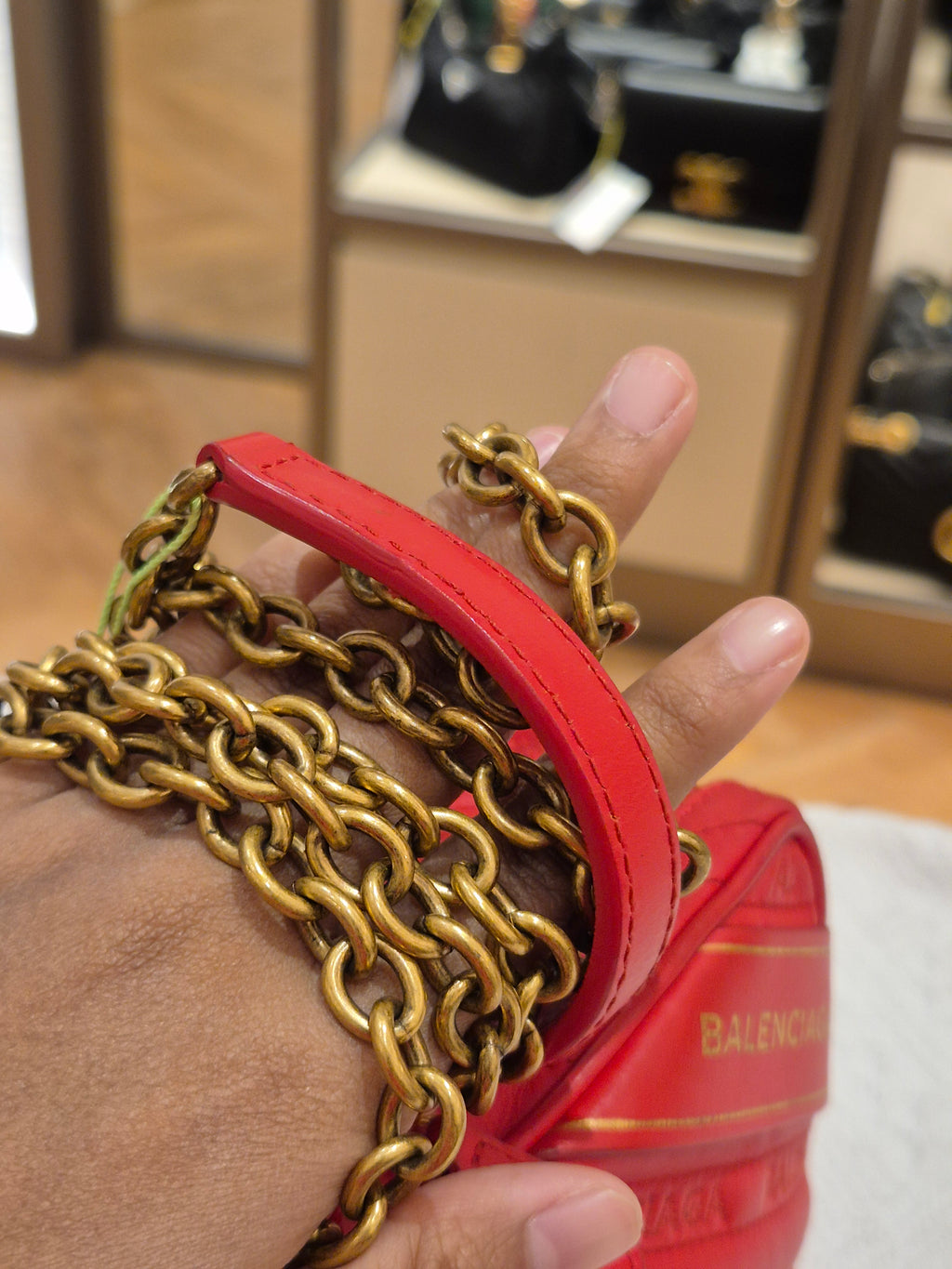 Balenciaga Blanket Reporter red