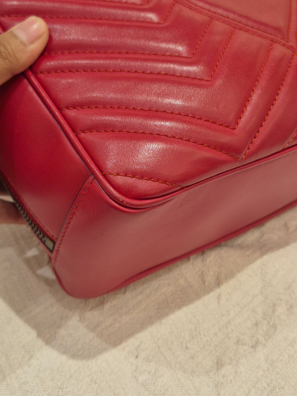 Gucci Marmont Top Handle Red