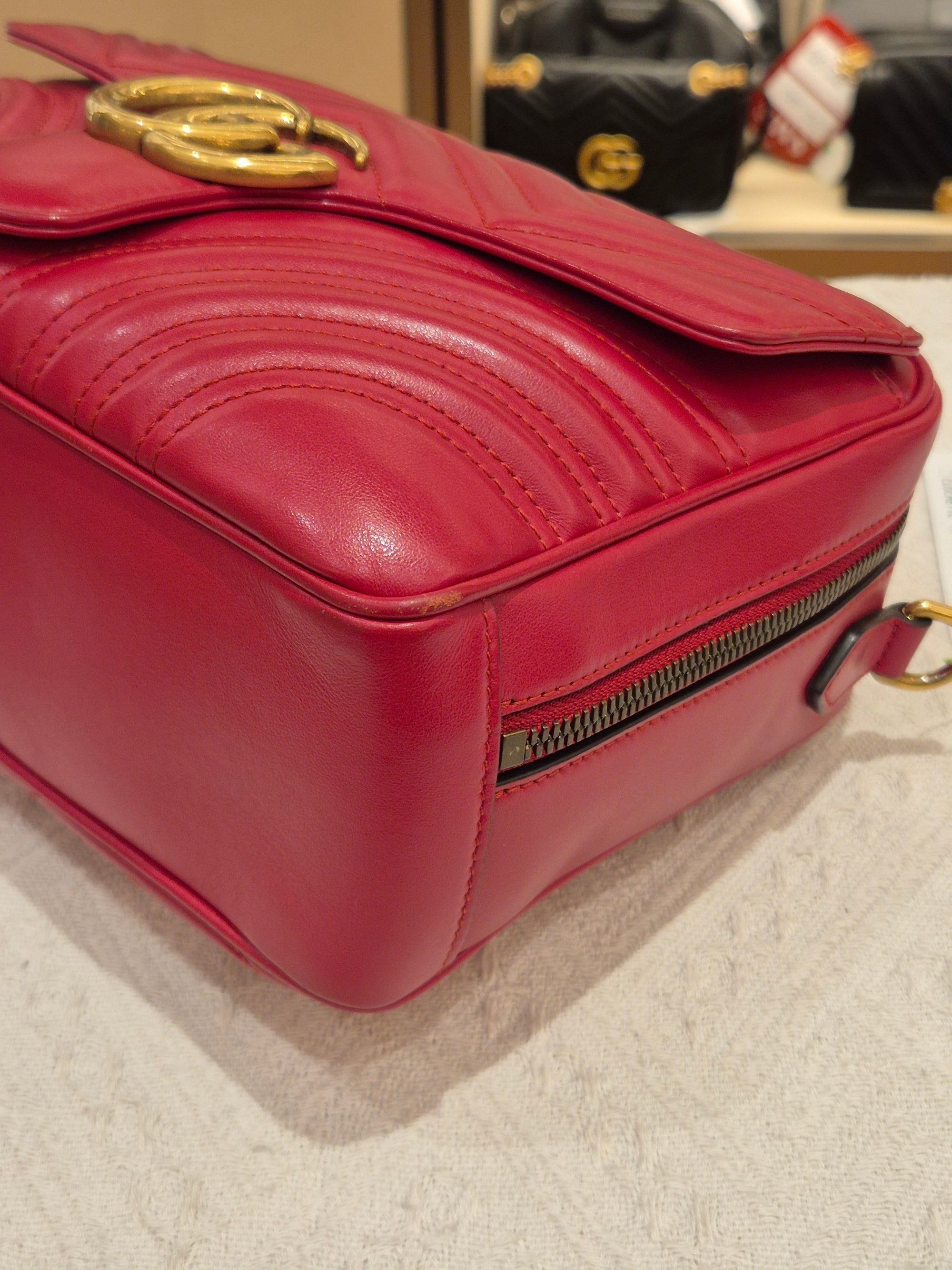 Gucci Marmont Top Handle Red