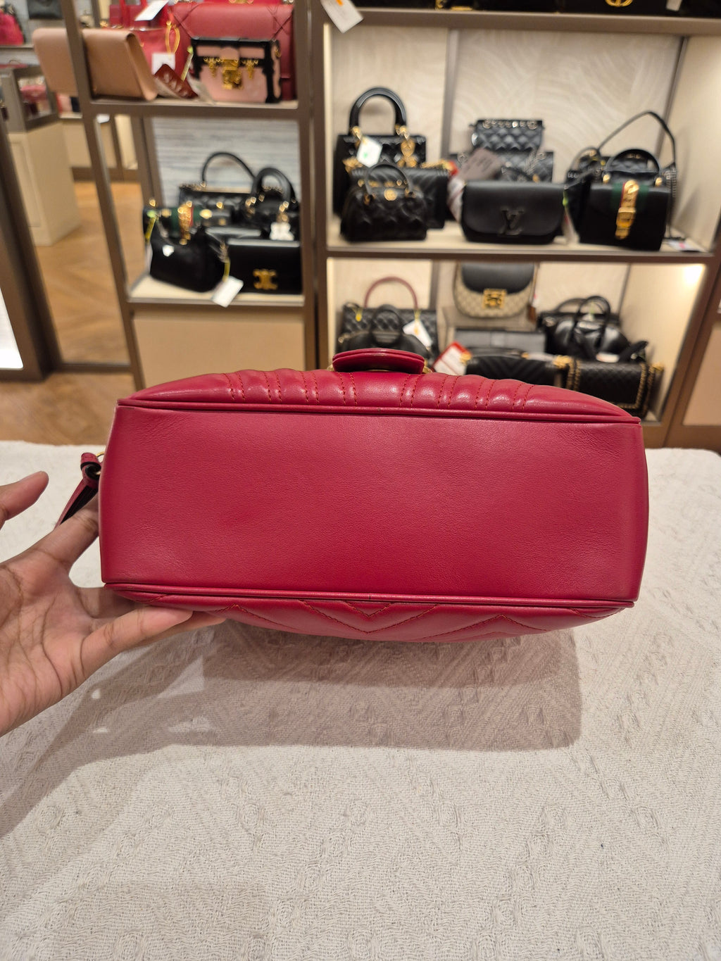 Gucci Marmont Top Handle Red