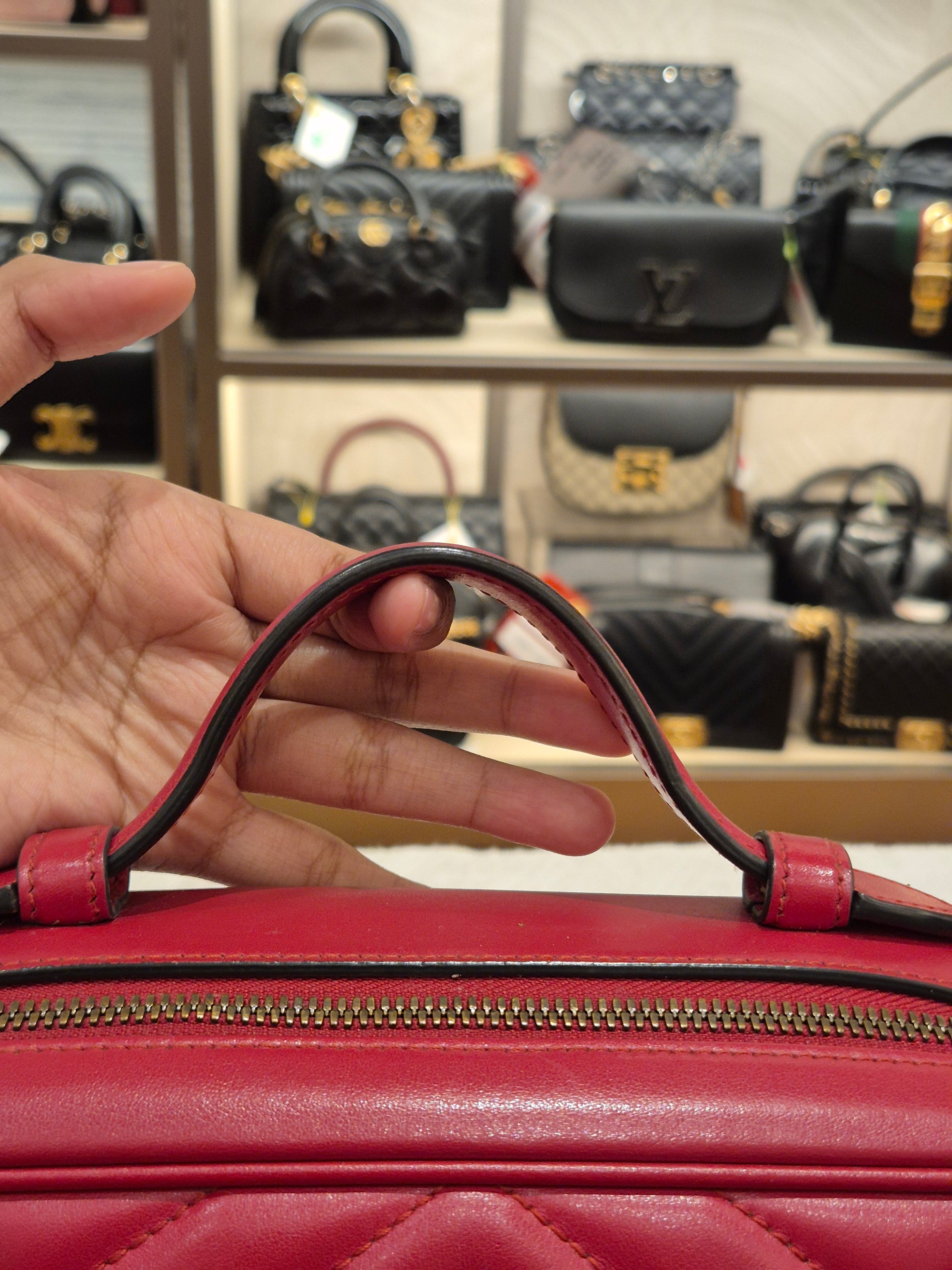 Gucci Marmont Top Handle Red