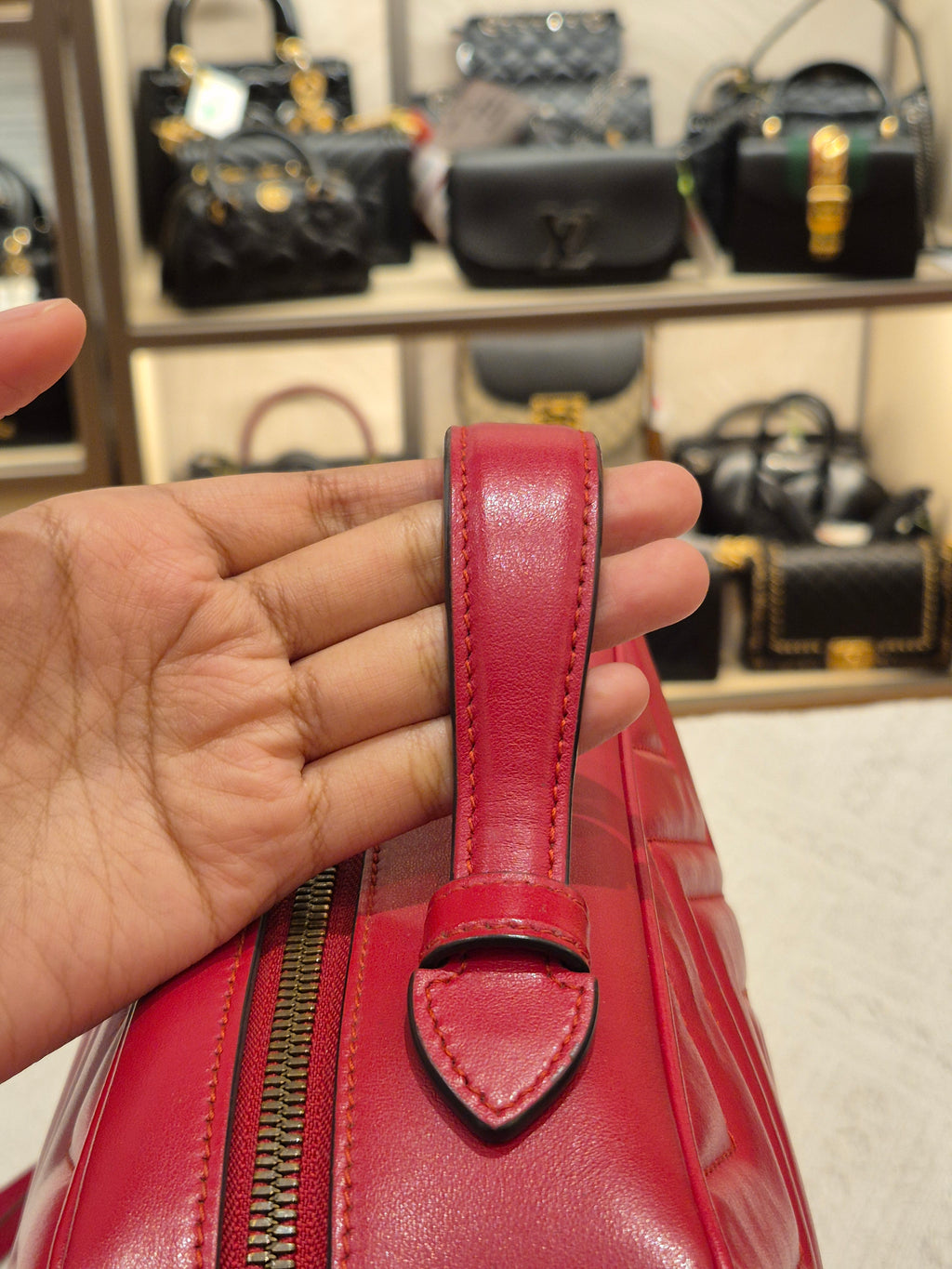 Gucci Marmont Top Handle Red