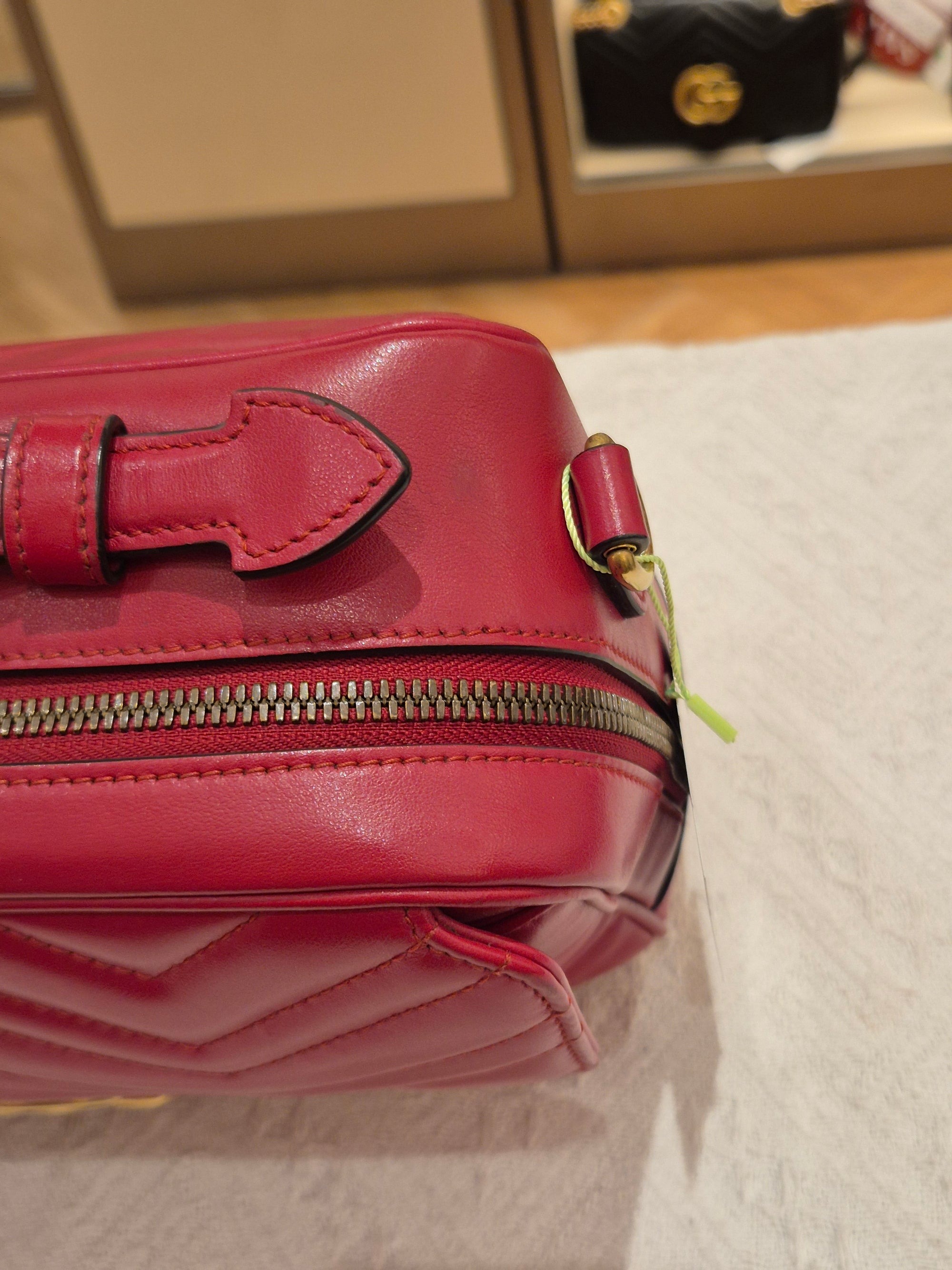 Gucci Marmont Top Handle Red