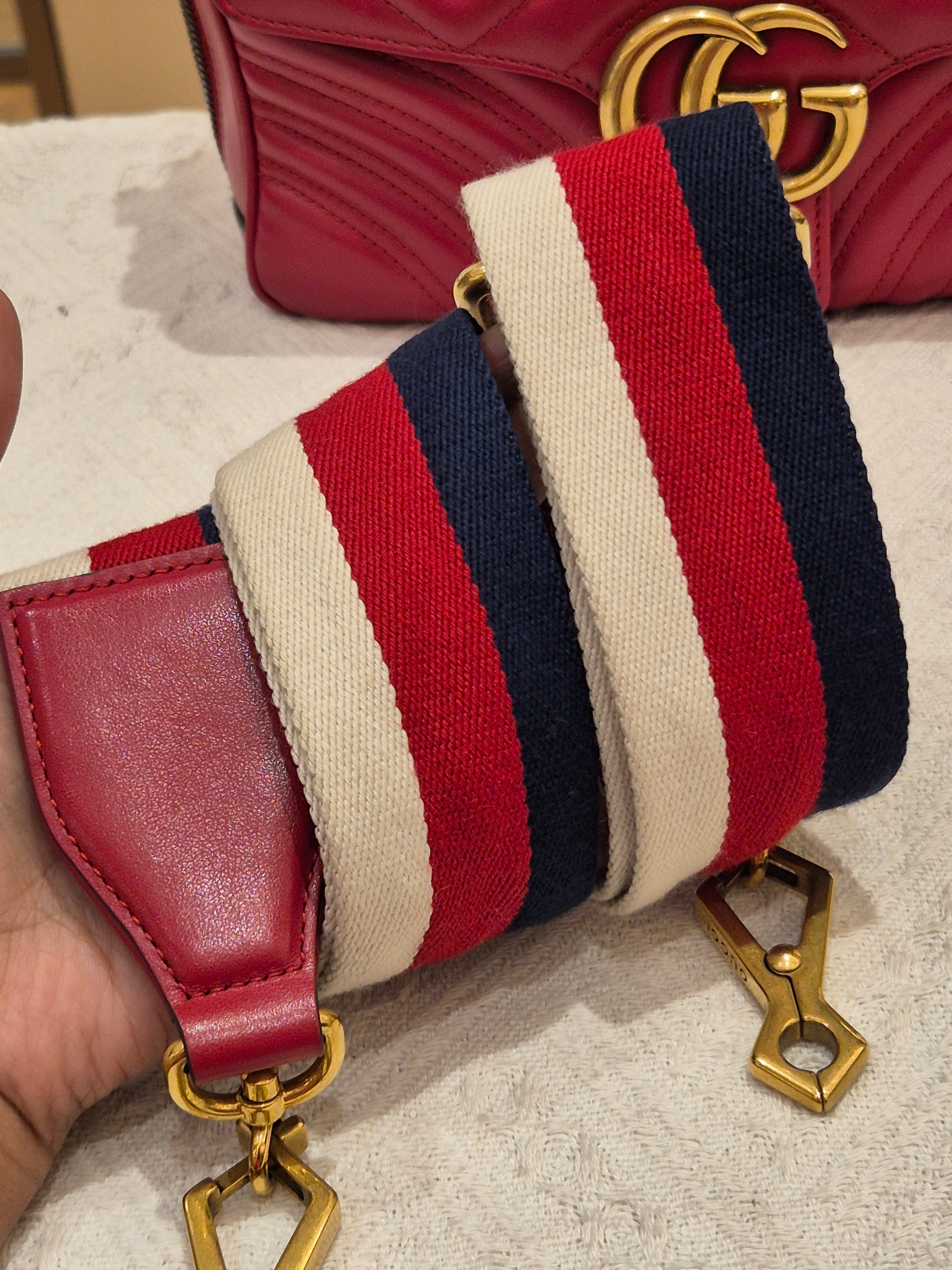 Gucci Marmont Top Handle Red