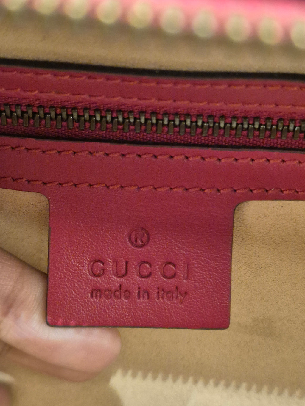 Gucci Marmont Top Handle Red