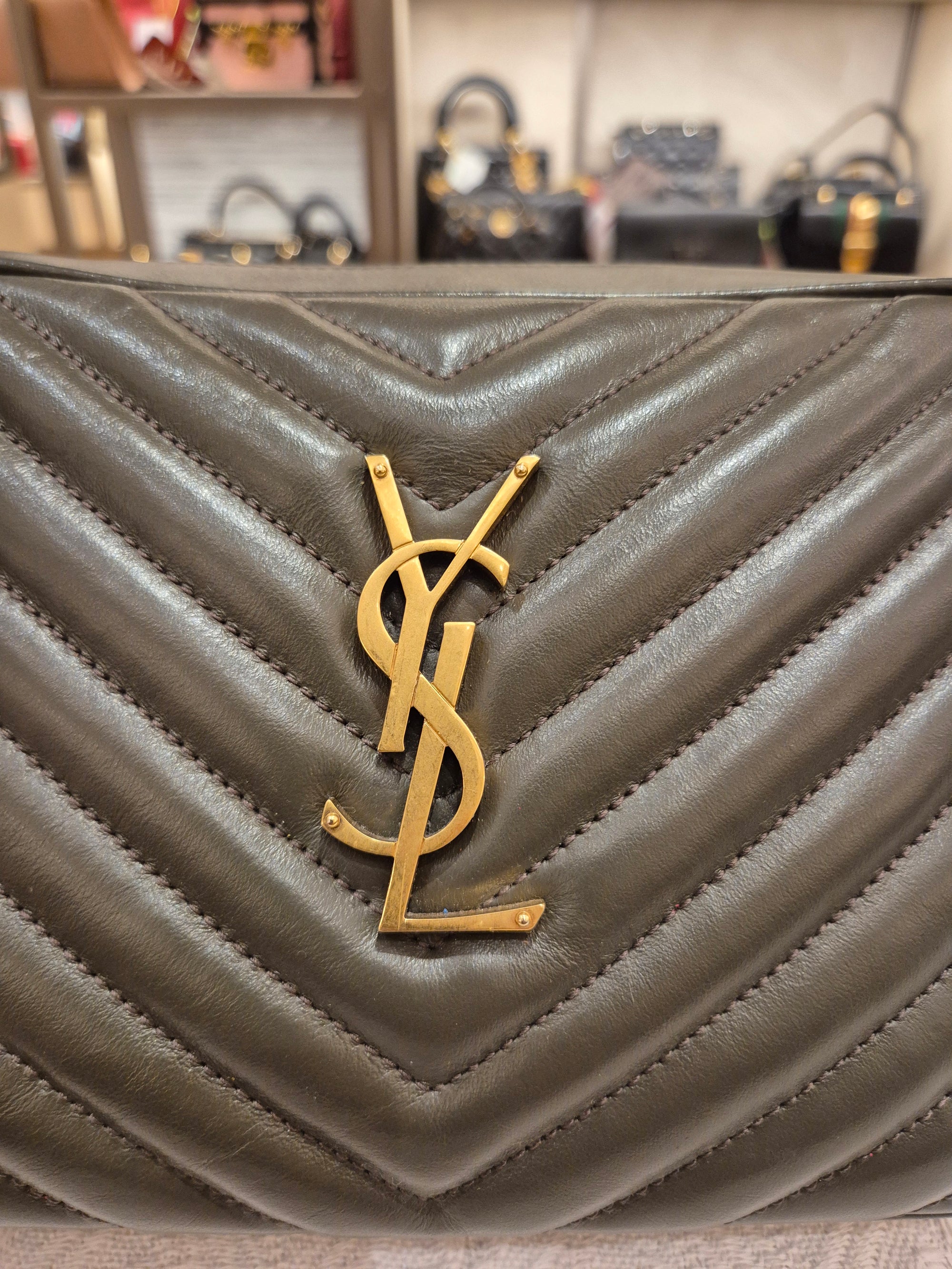 Yves Saint Laurent LouLou Camera bag Seaweed