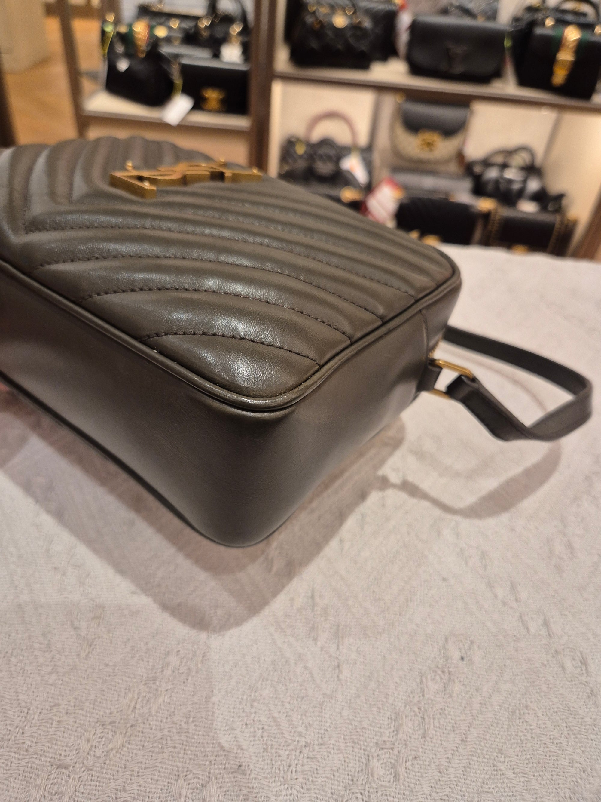 Yves Saint Laurent LouLou Camera bag Seaweed