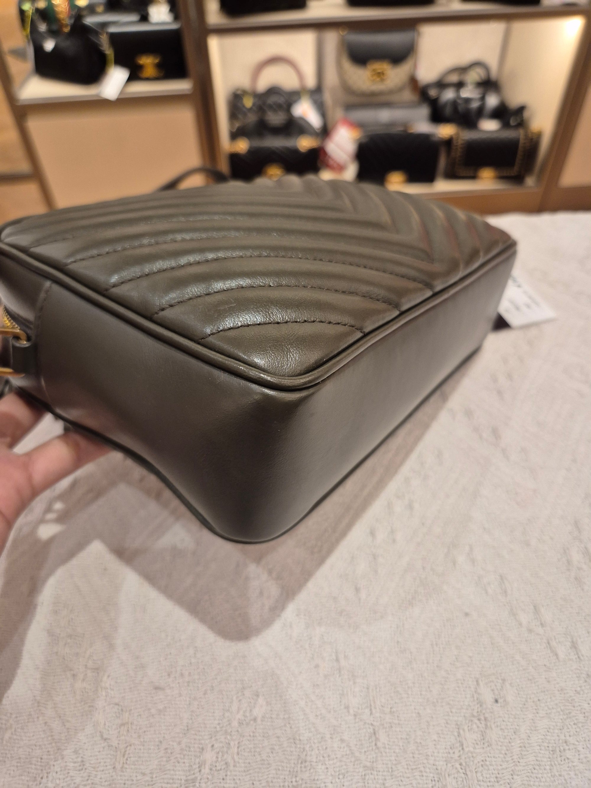 Yves Saint Laurent LouLou Camera bag Seaweed