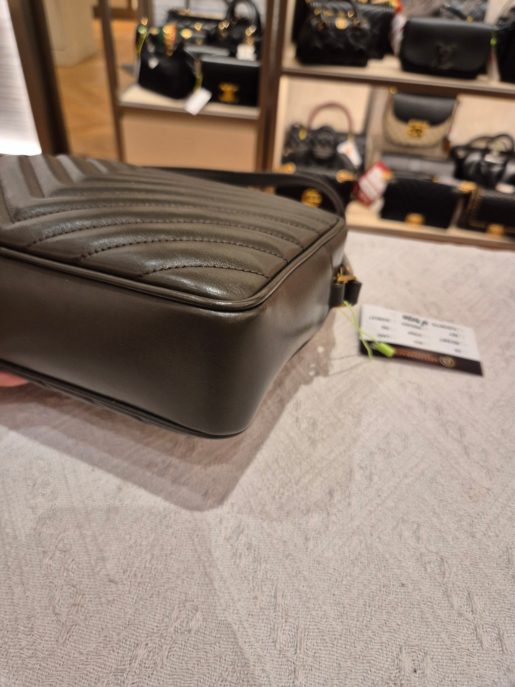 Yves Saint Laurent LouLou Camera bag Seaweed