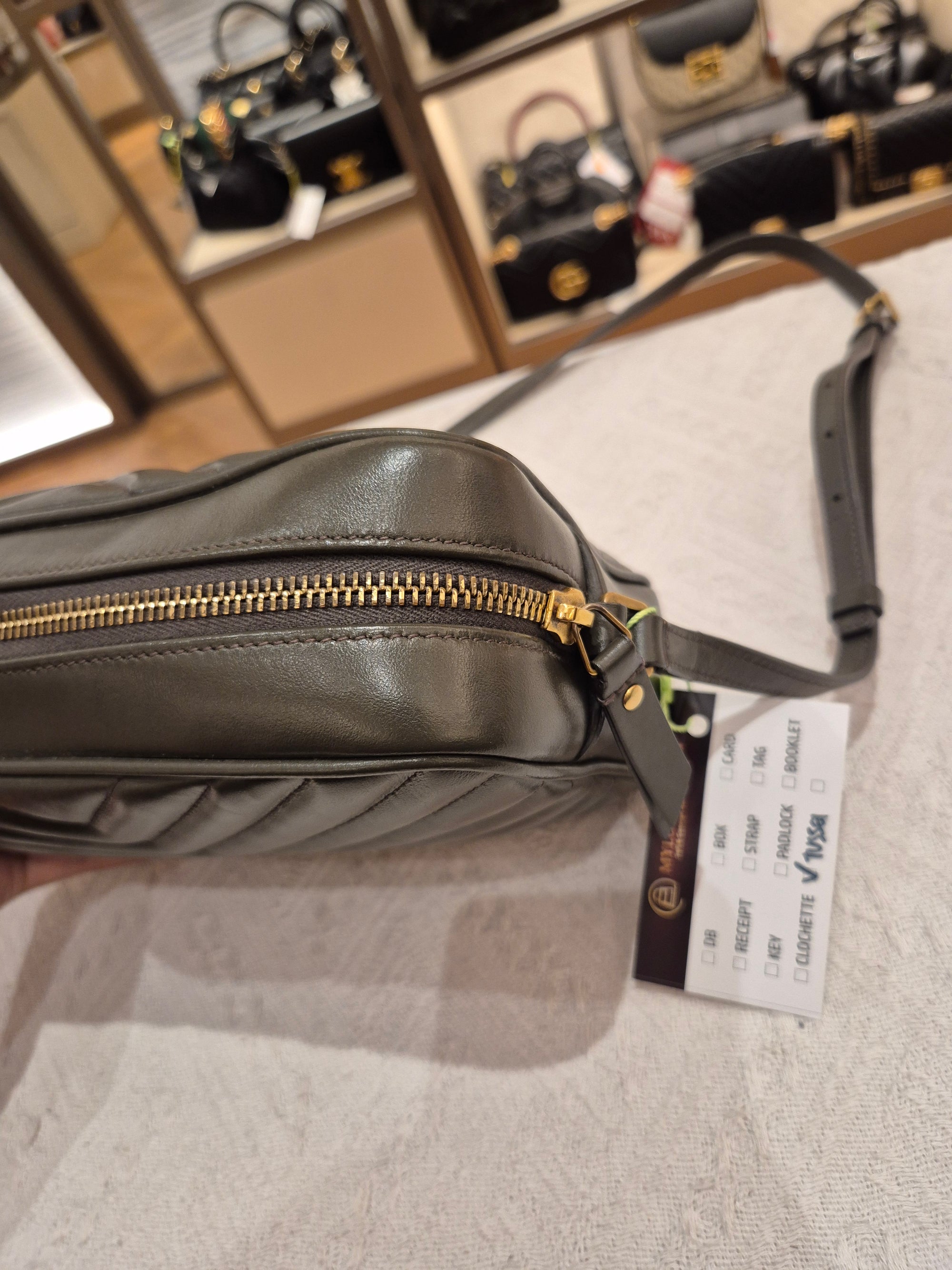 Yves Saint Laurent LouLou Camera bag Seaweed