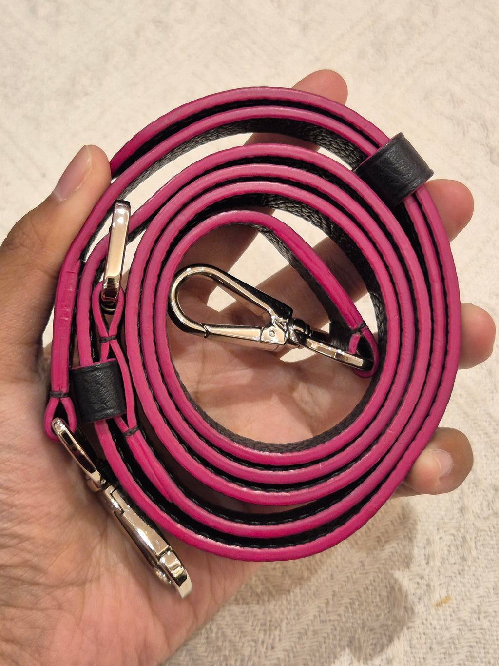 Louis Vuitton Capucines MM Black Fuschia