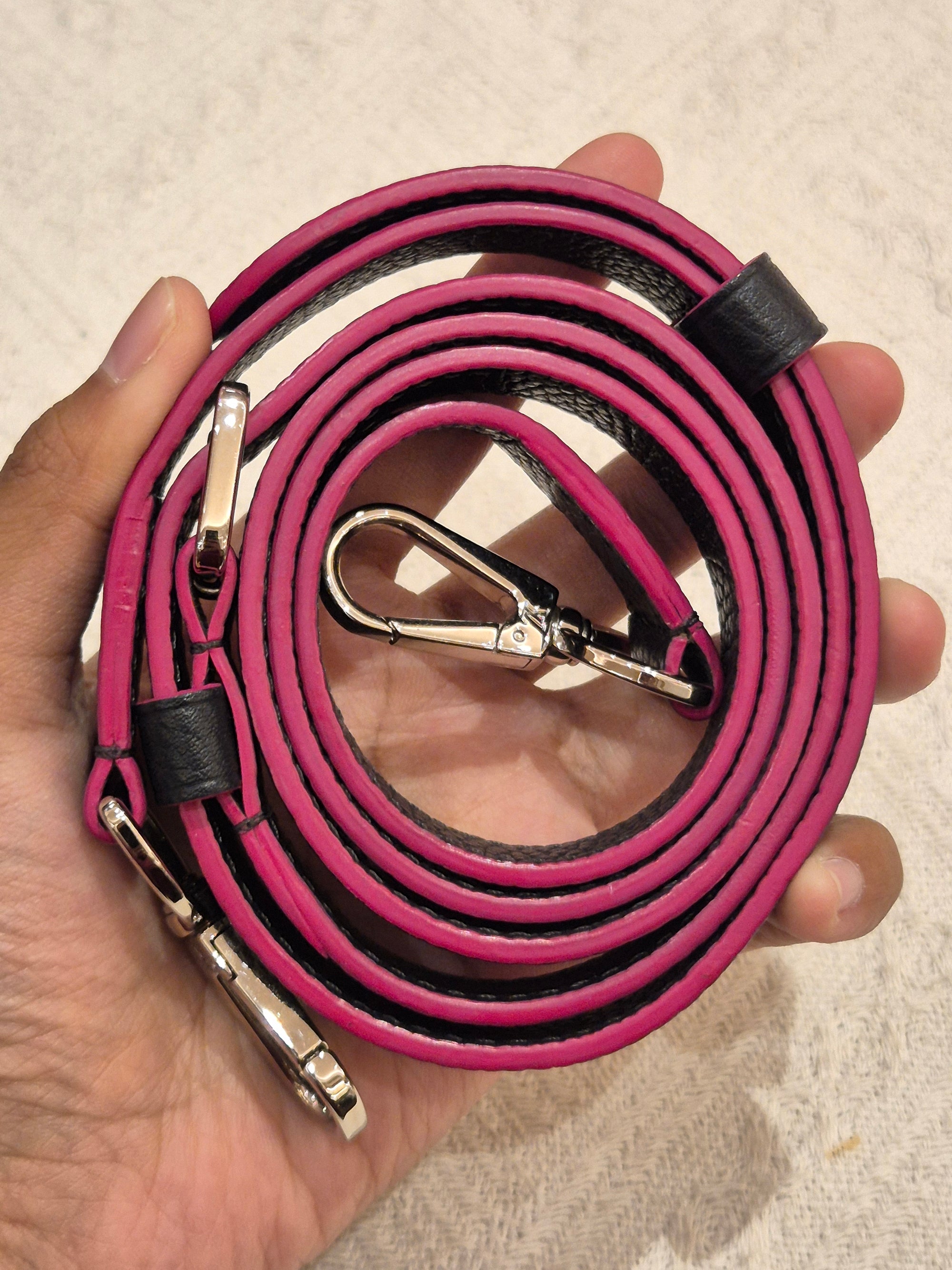 Louis Vuitton Capucines MM Black Fuschia