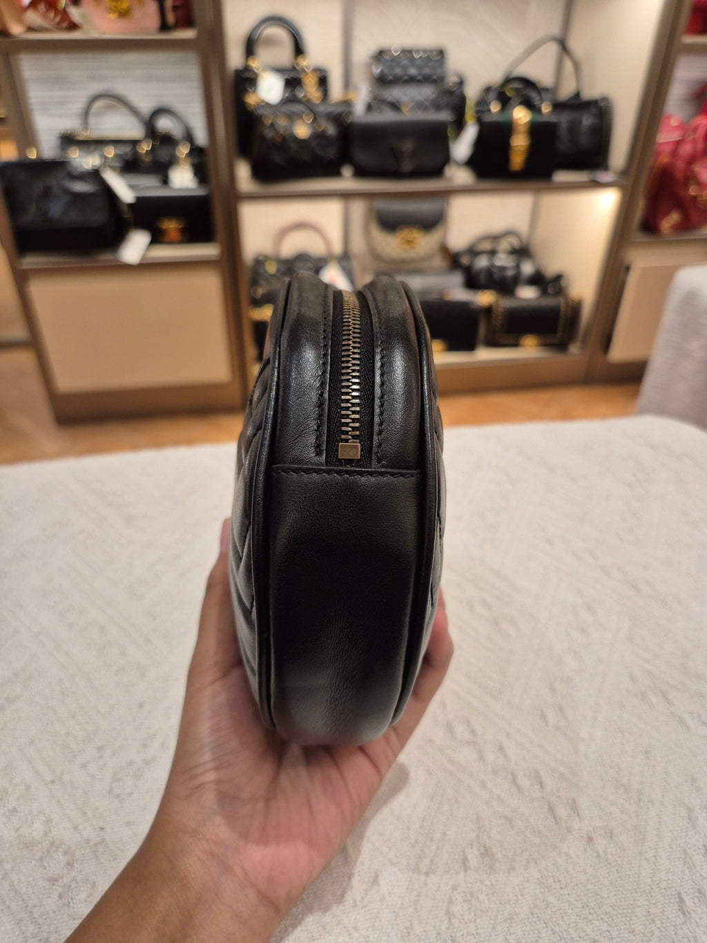 Gucci Marmont Round Clutch Black