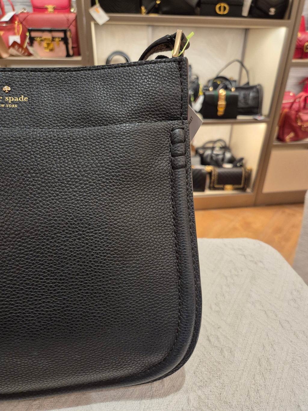 Kate Spade Hamsley Sling Leather Black